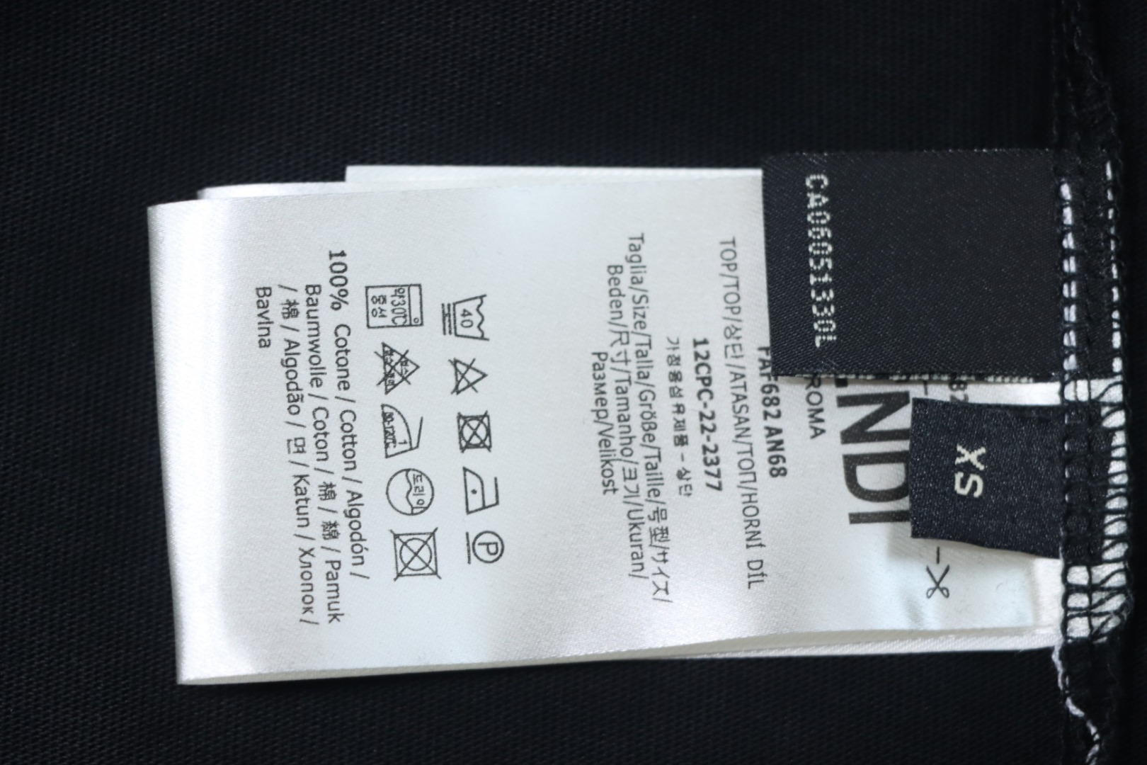 Fendi double ff devil black