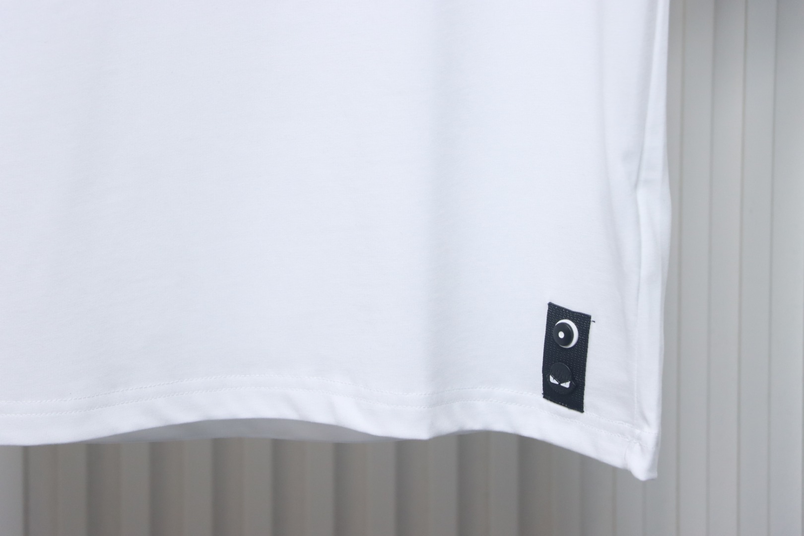 Fendi double ff devil eye letter embroidery white