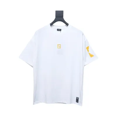 Fendi double ff devil eye letter embroidery white 01