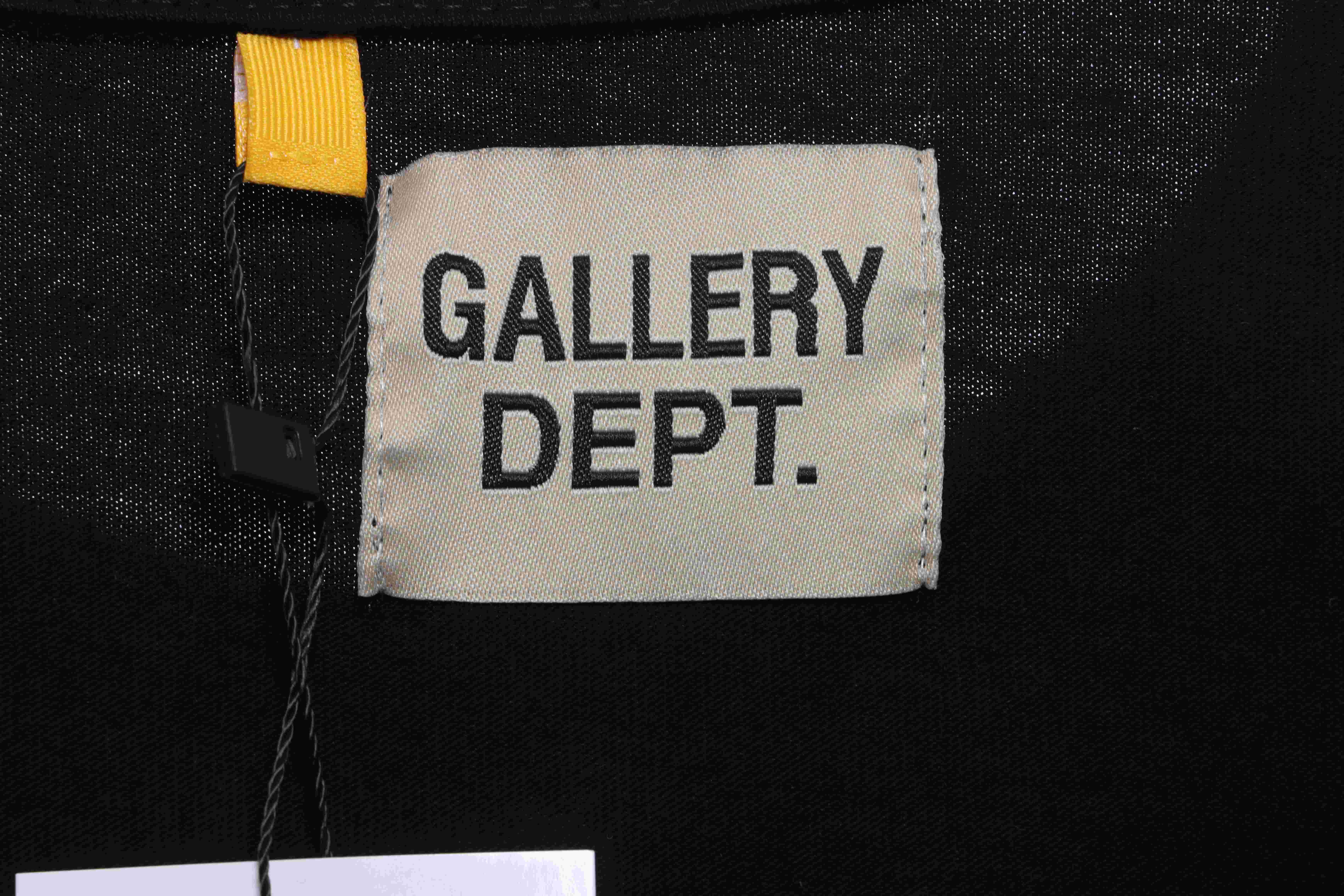 GD hand-splashed ink short sleeve black