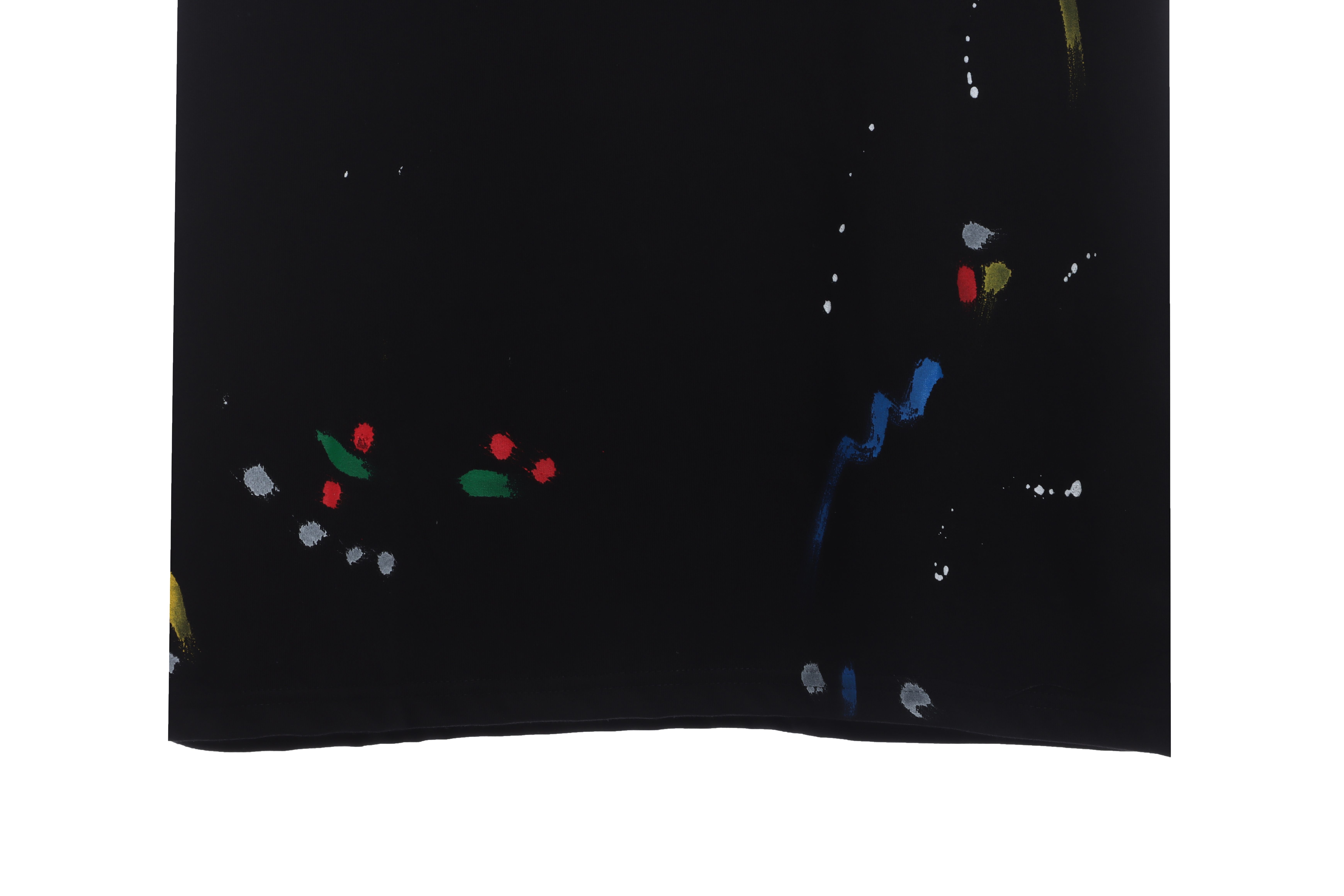 GD hand-splashed ink short sleeve black