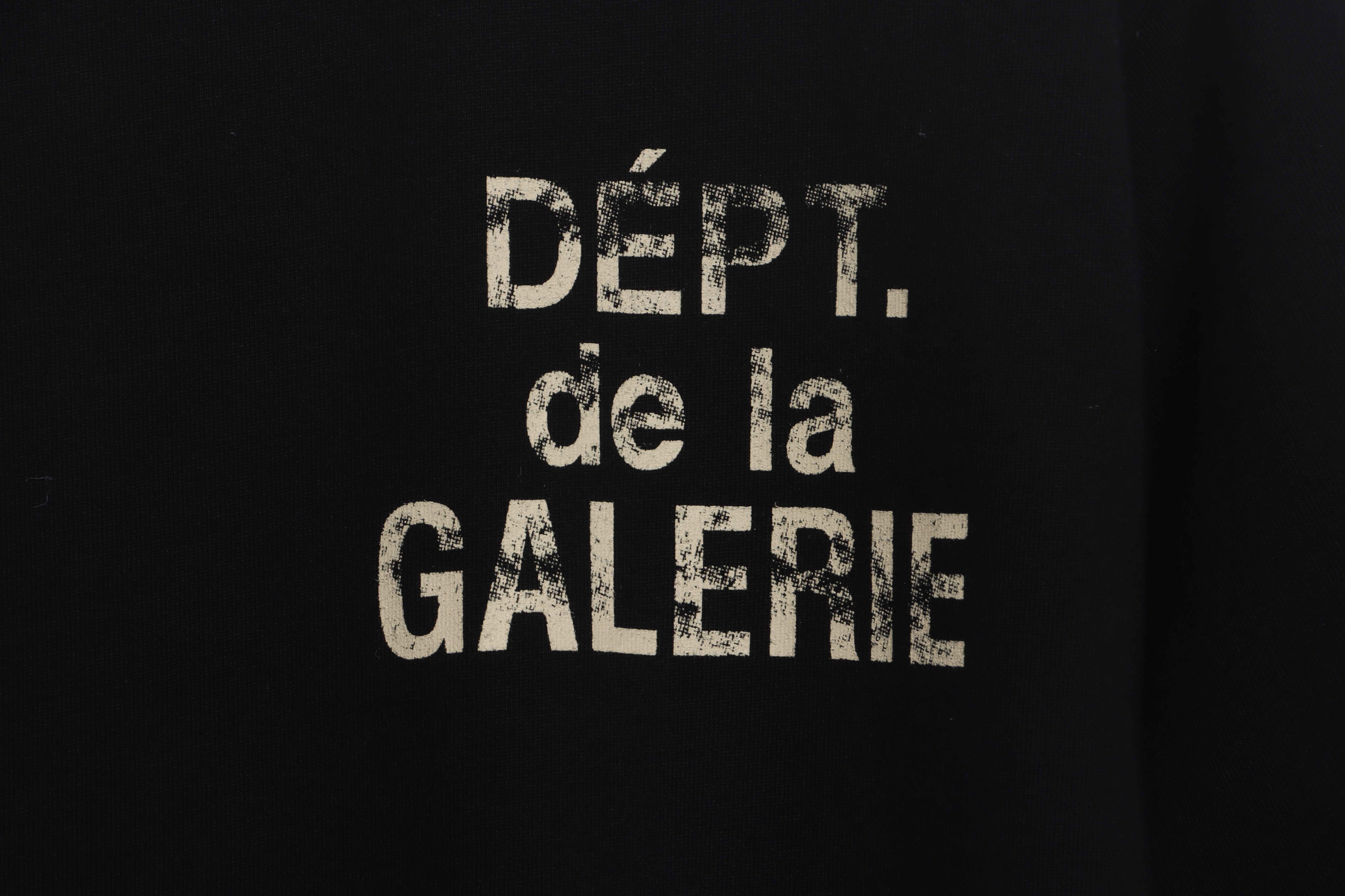 GD hand-splashed ink short sleeve black