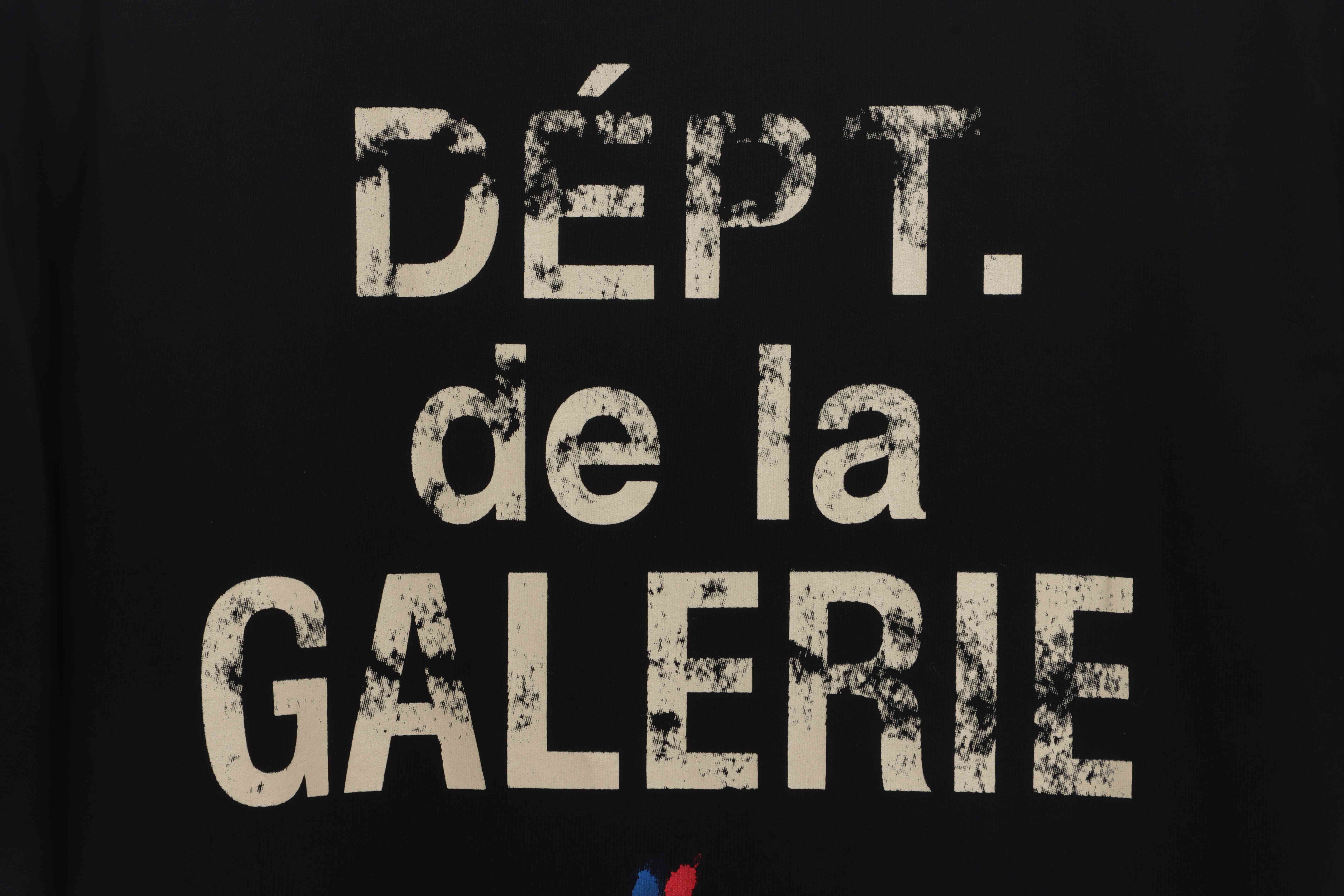 GD hand-splashed ink short sleeve black