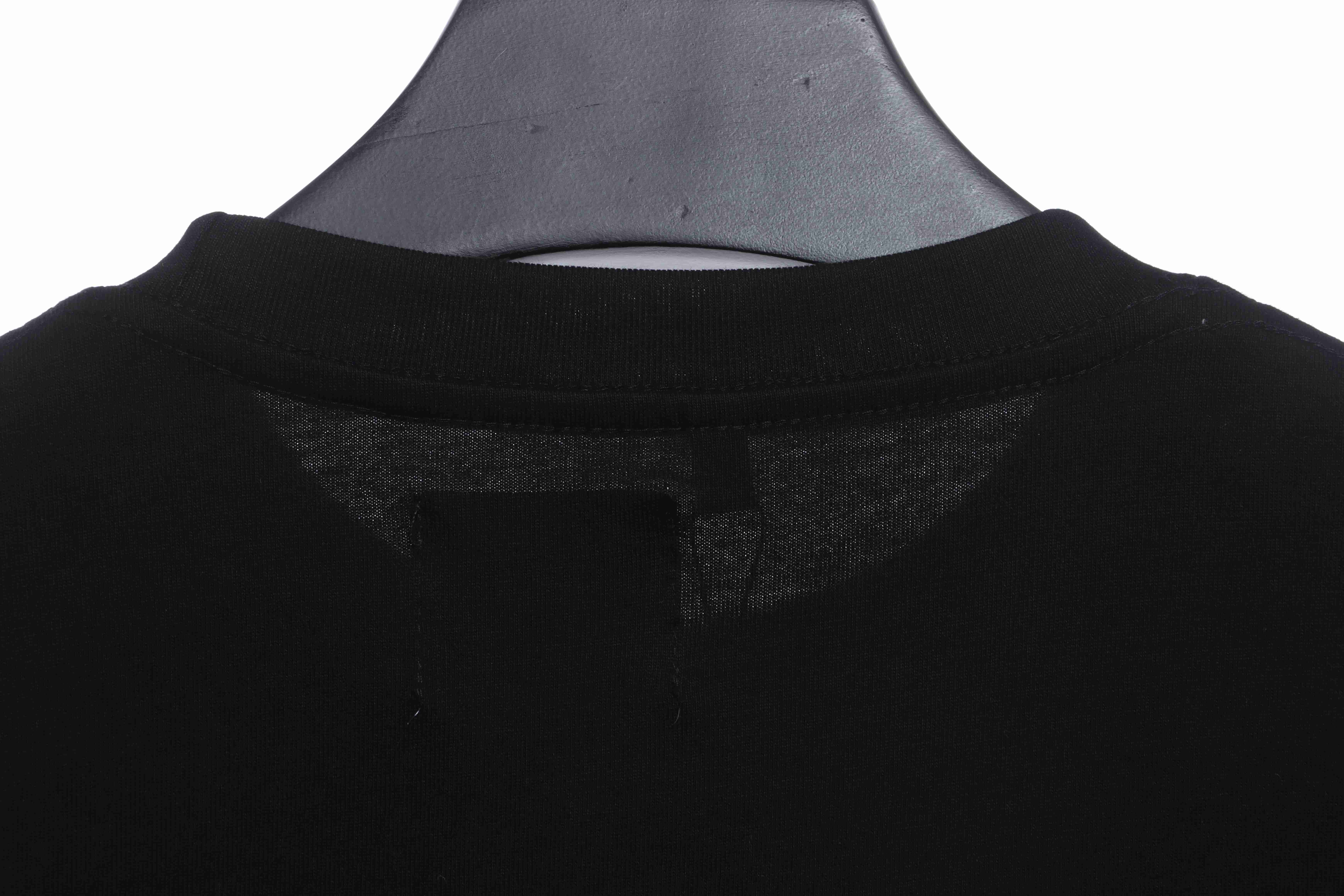 GD hand-splashed ink short sleeve black