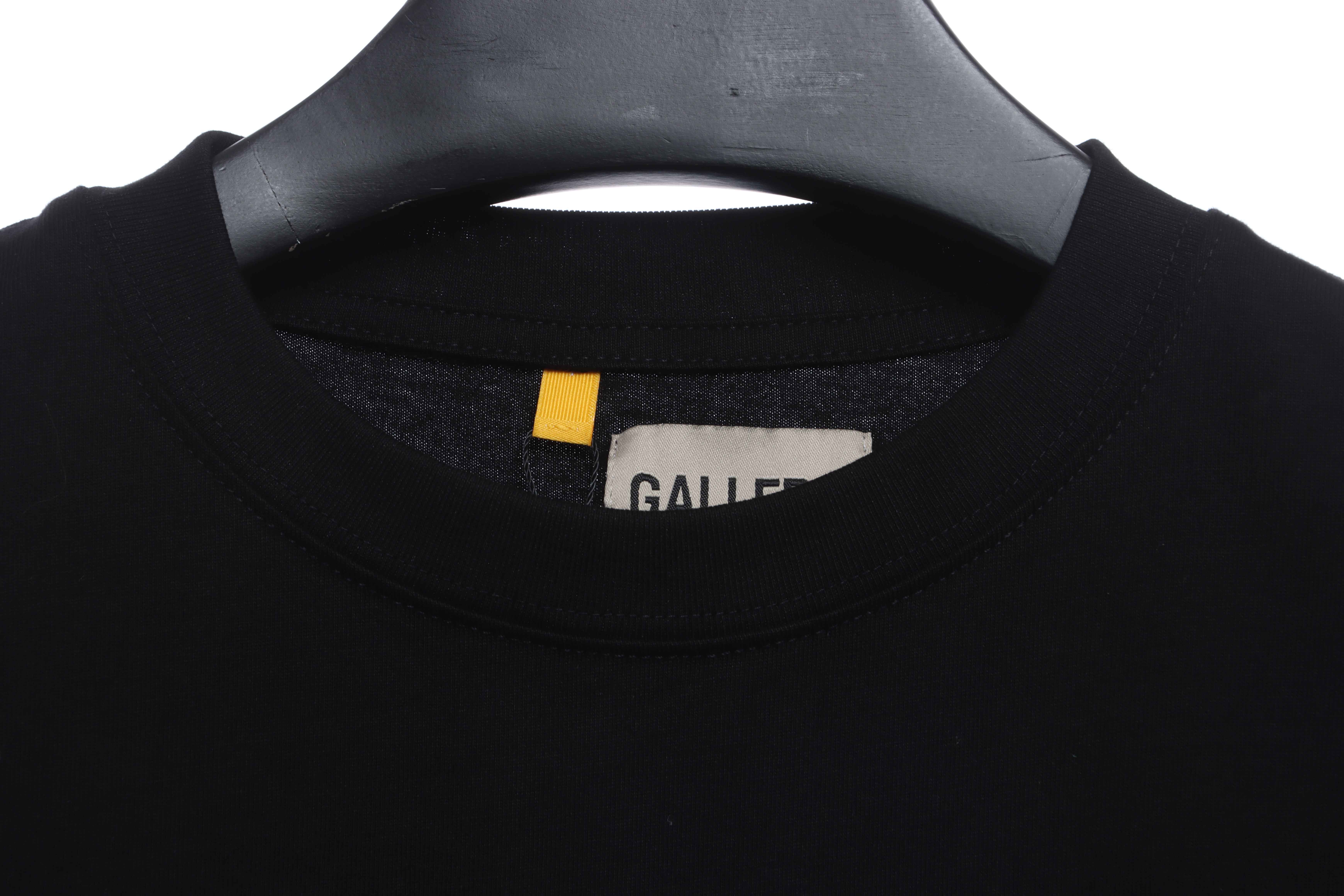 GD hand-splashed ink short sleeve black