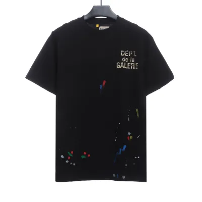 GD hand-splashed ink short sleeve black 01