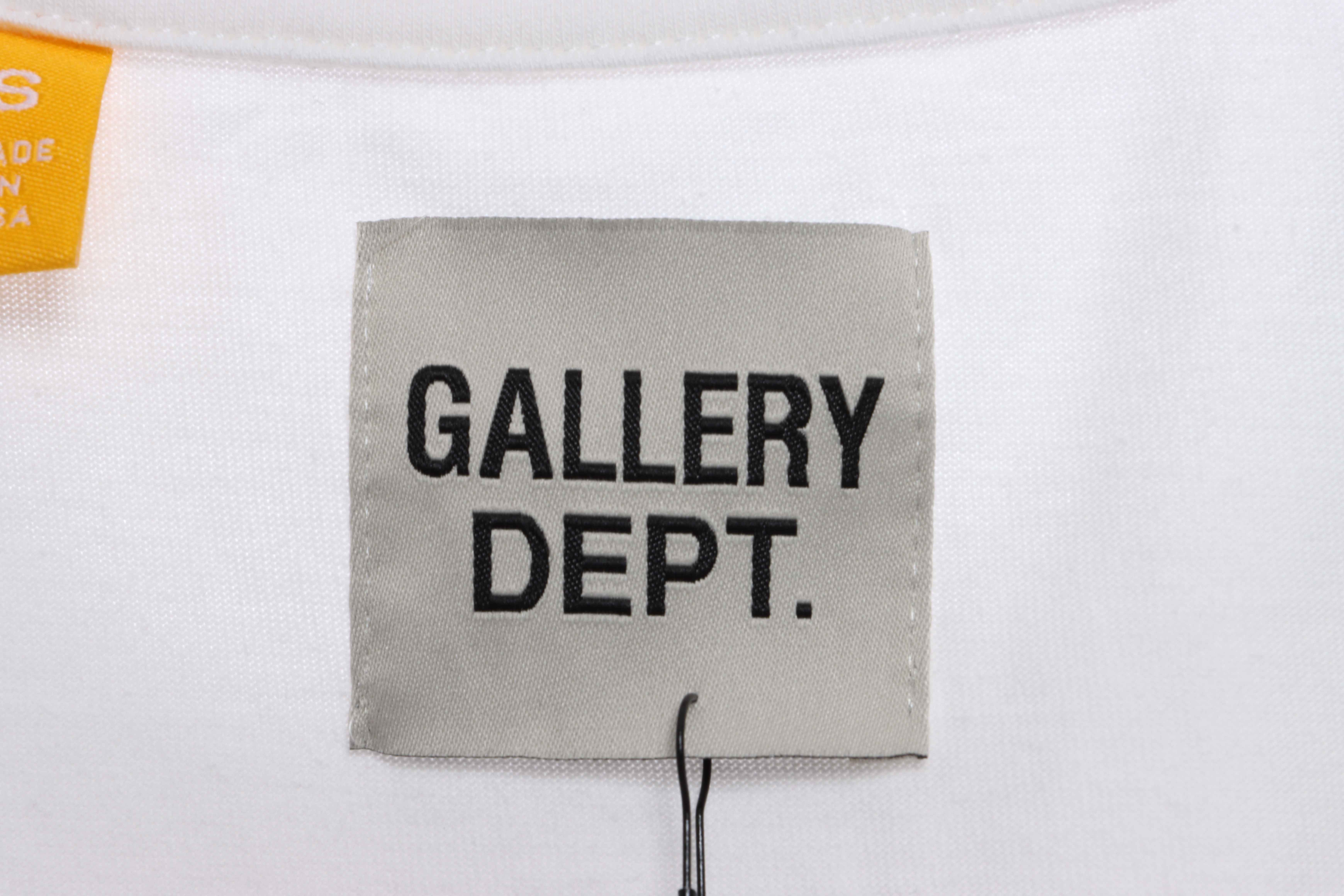GD multicolor letter short sleeve white