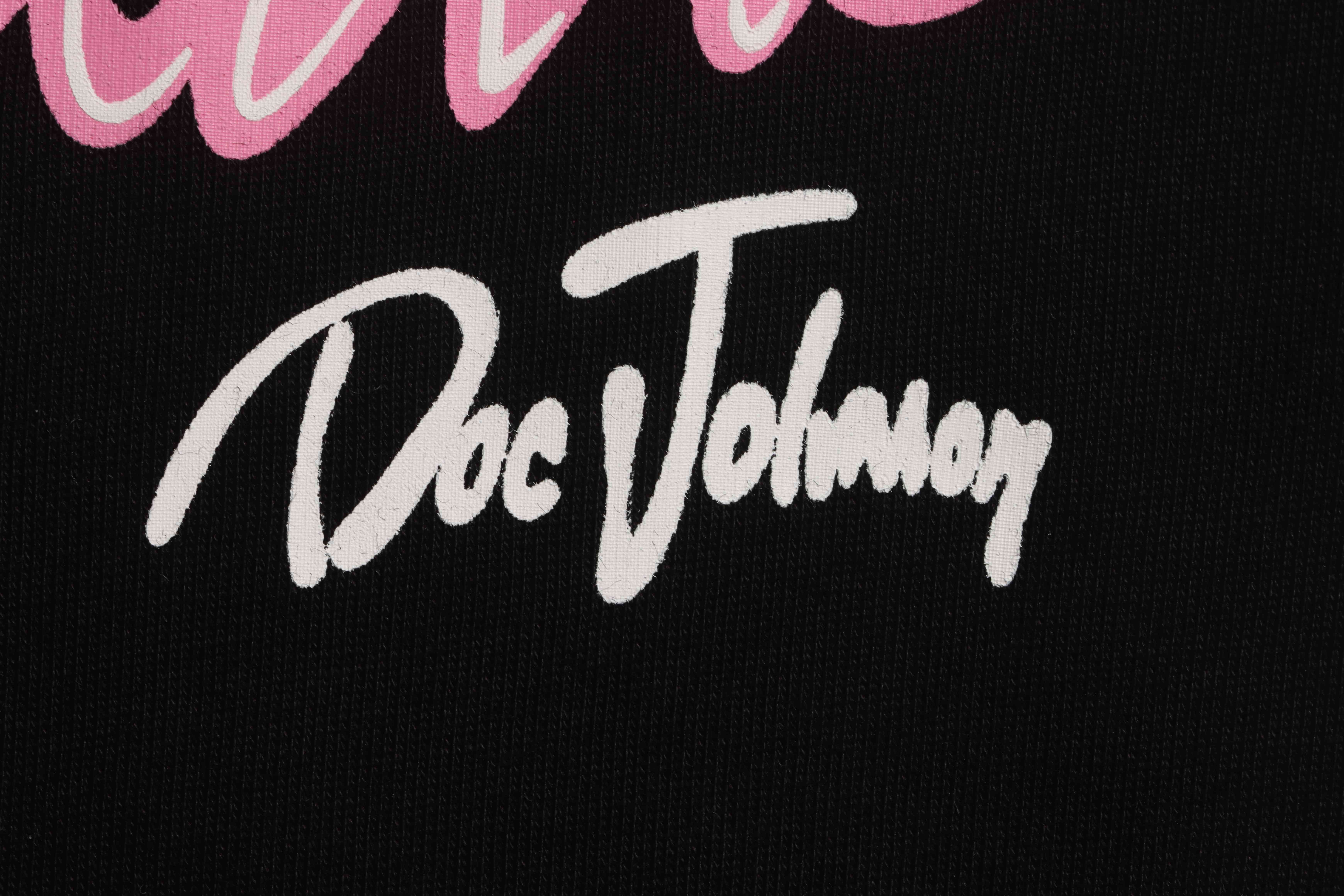 GD neon girl wine glass letter short sleeve black