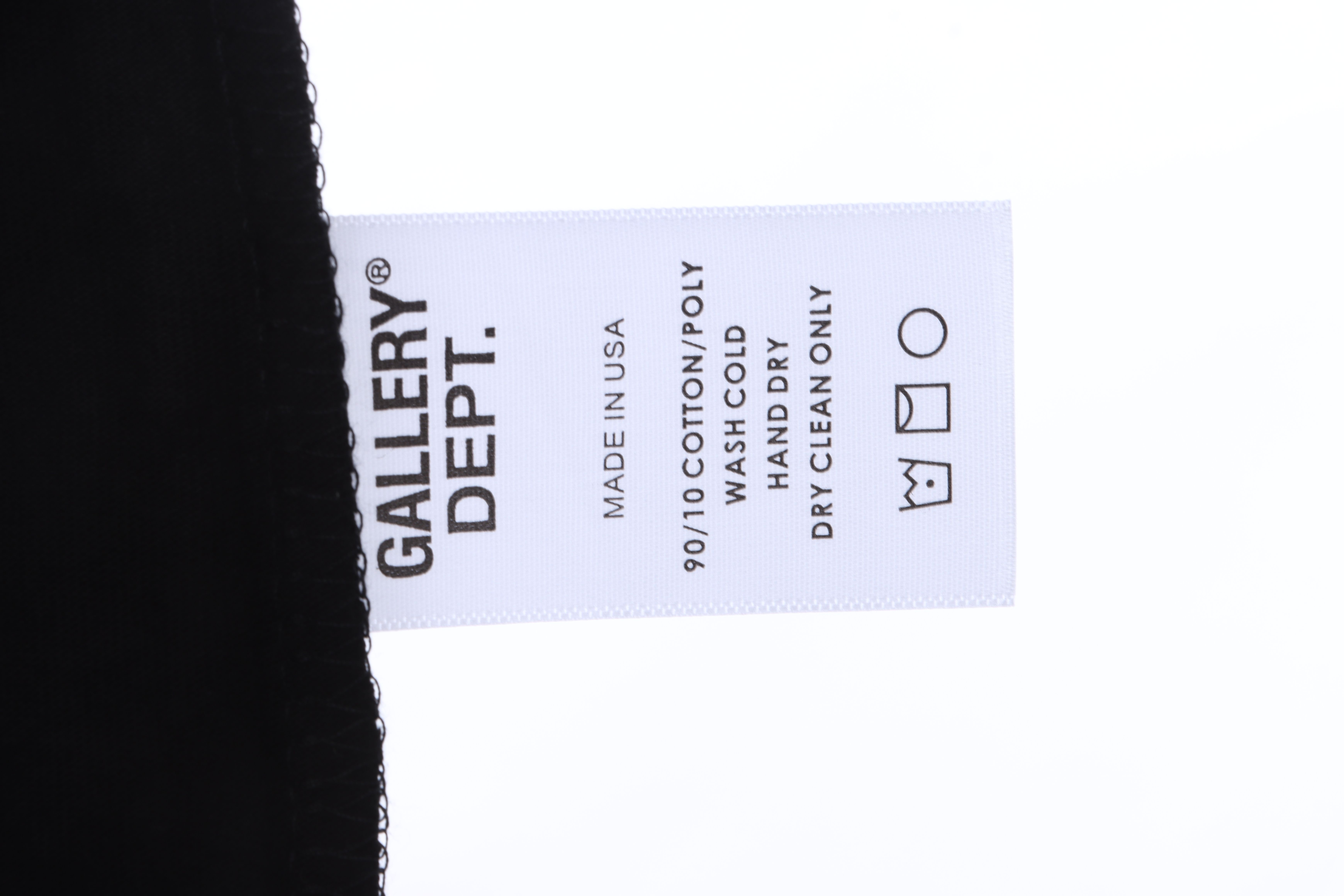 GD Rainbow Letters Printed Short Sleeve Black