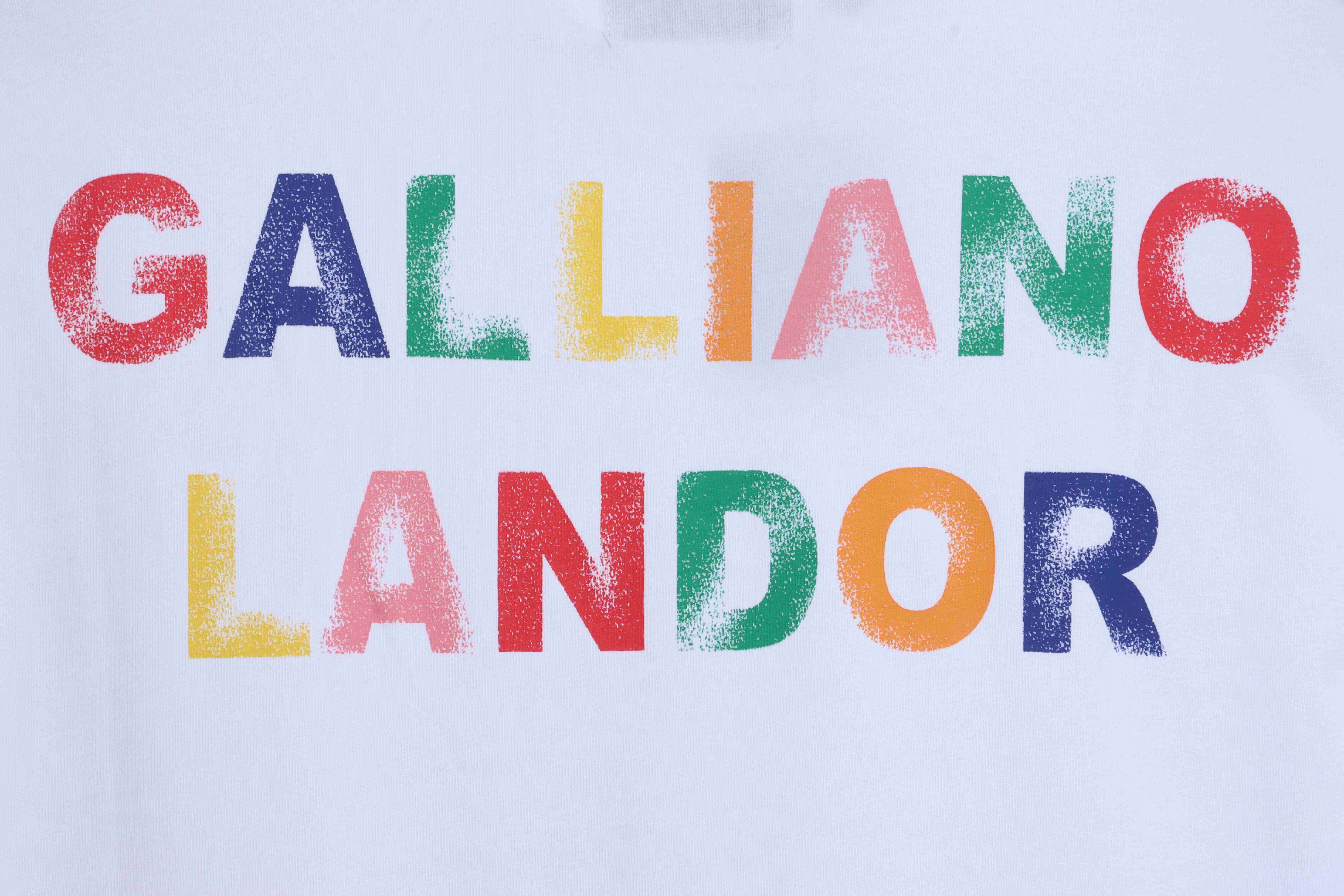 GD Rainbow Letters Printed Short Sleeve White