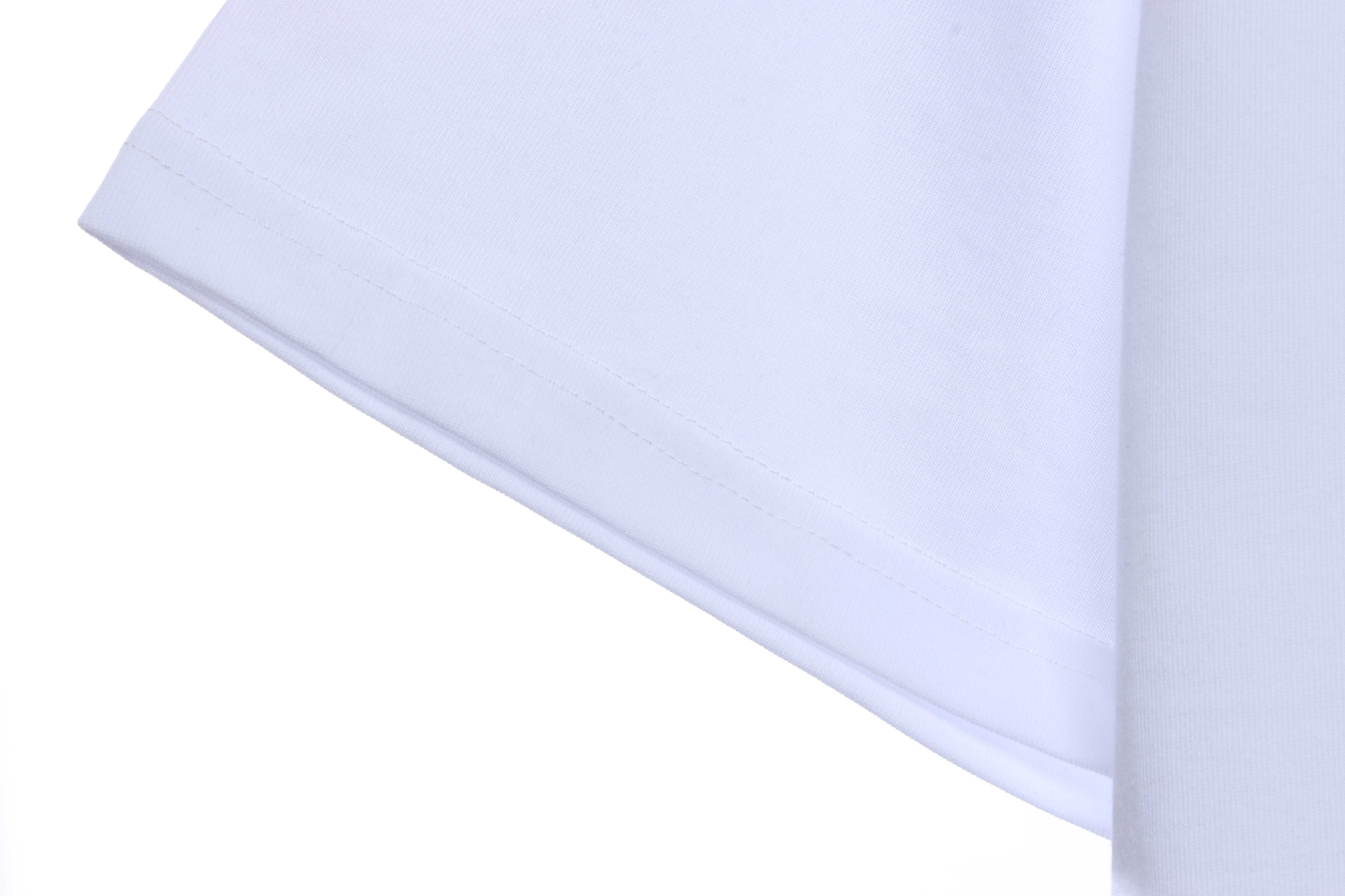 GD Rainbow Letters Printed Short Sleeve White