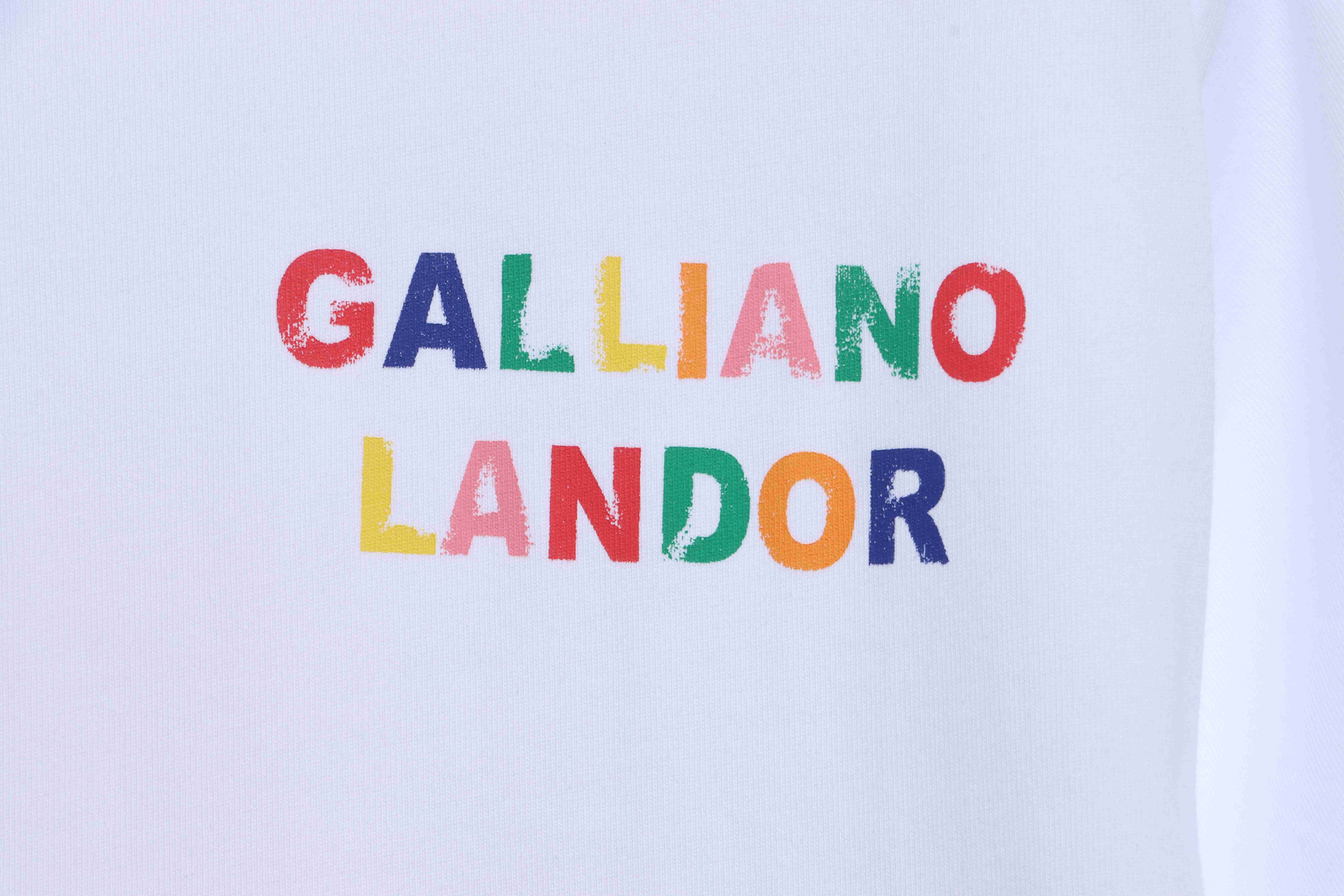 GD Rainbow Letters Printed Short Sleeve White