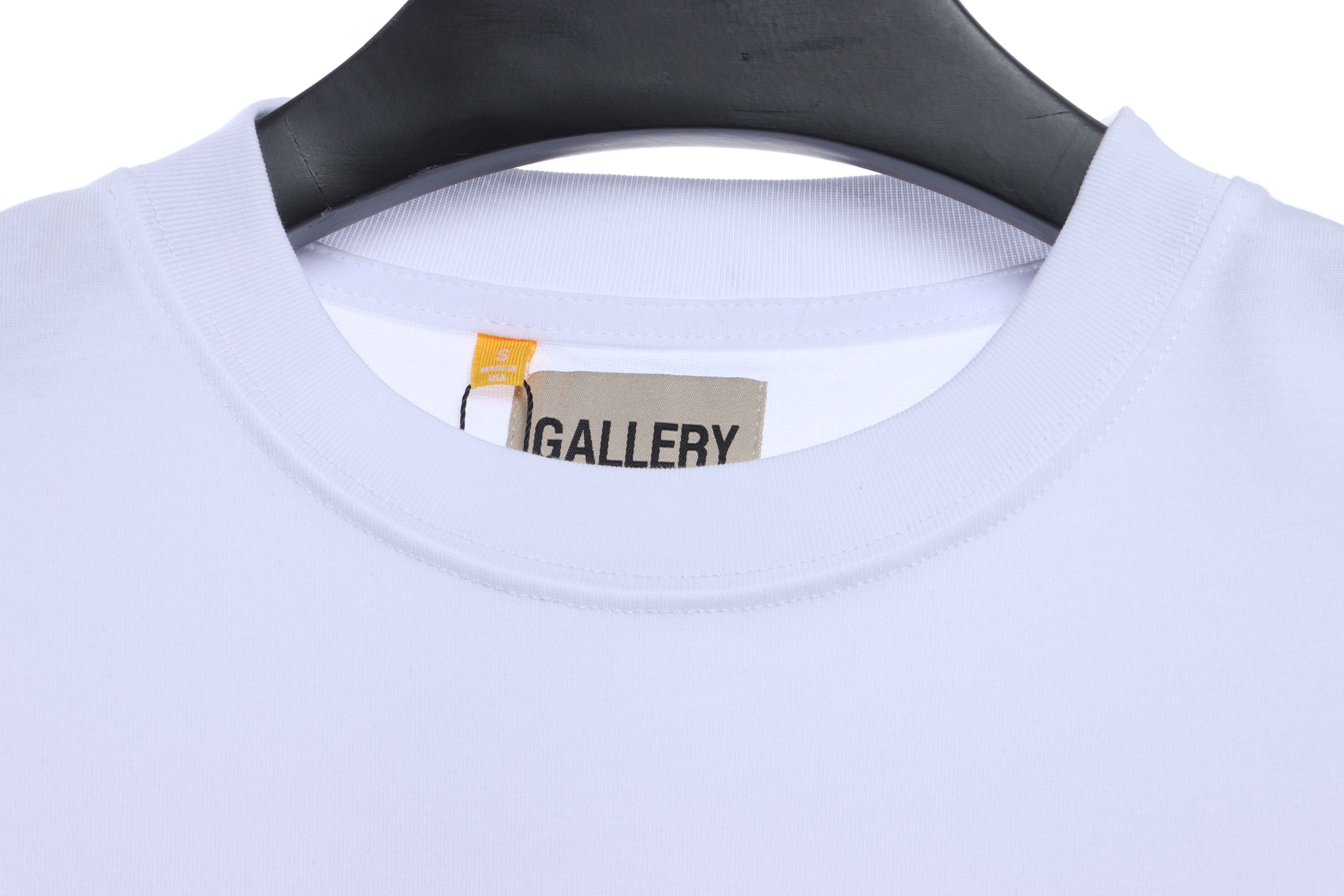 GD Rainbow Letters Printed Short Sleeve White