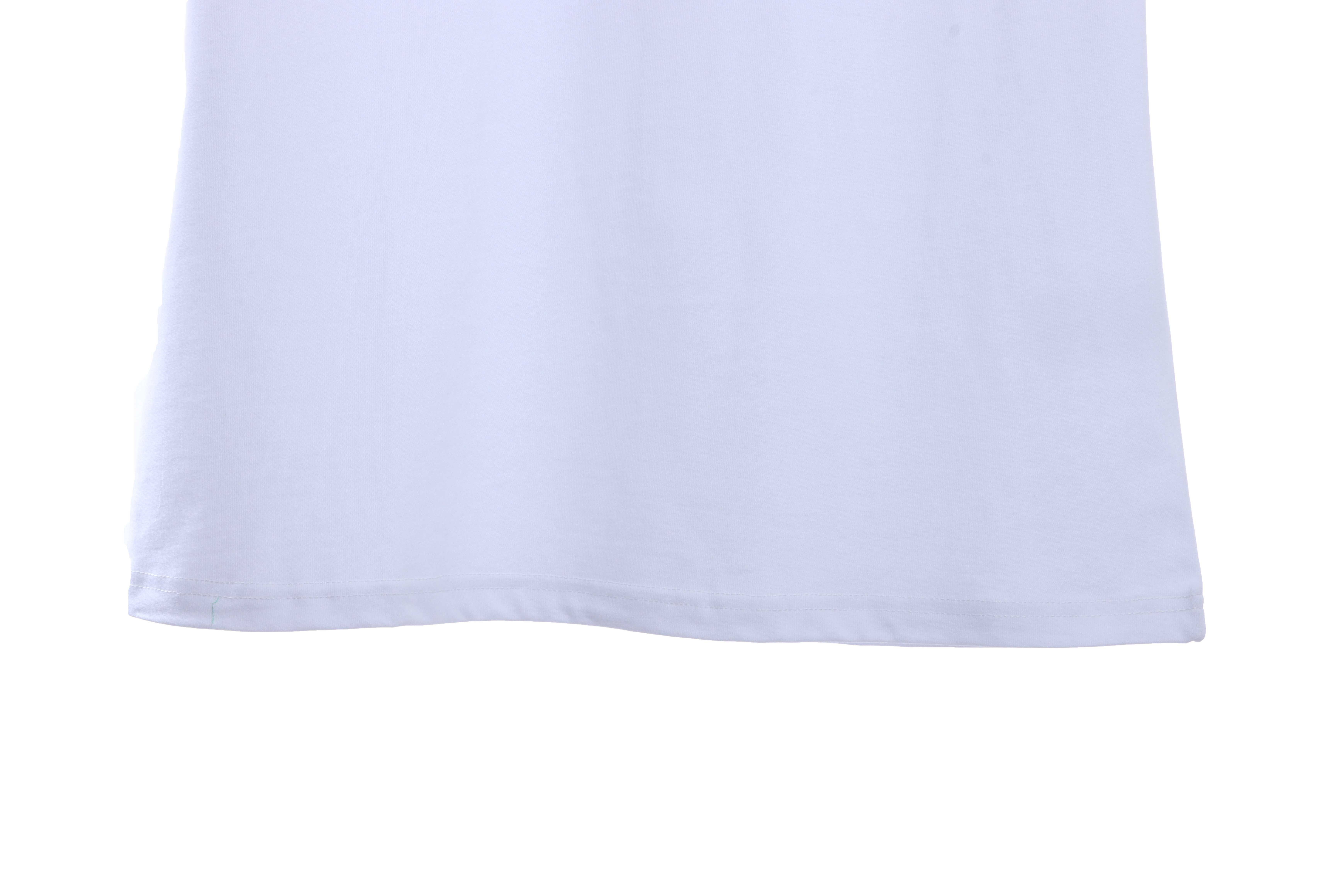 GD Rainbow Letters Printed Short Sleeve White