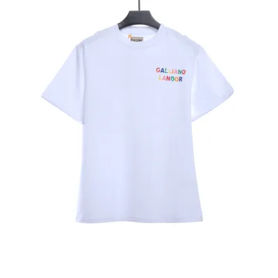GD Rainbow Letters Printed Short Sleeve White 01