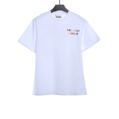 GD Rainbow Letters Printed Short Sleeve White 01