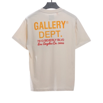 GD Retro Car Printed Short Sleeve Beige 02