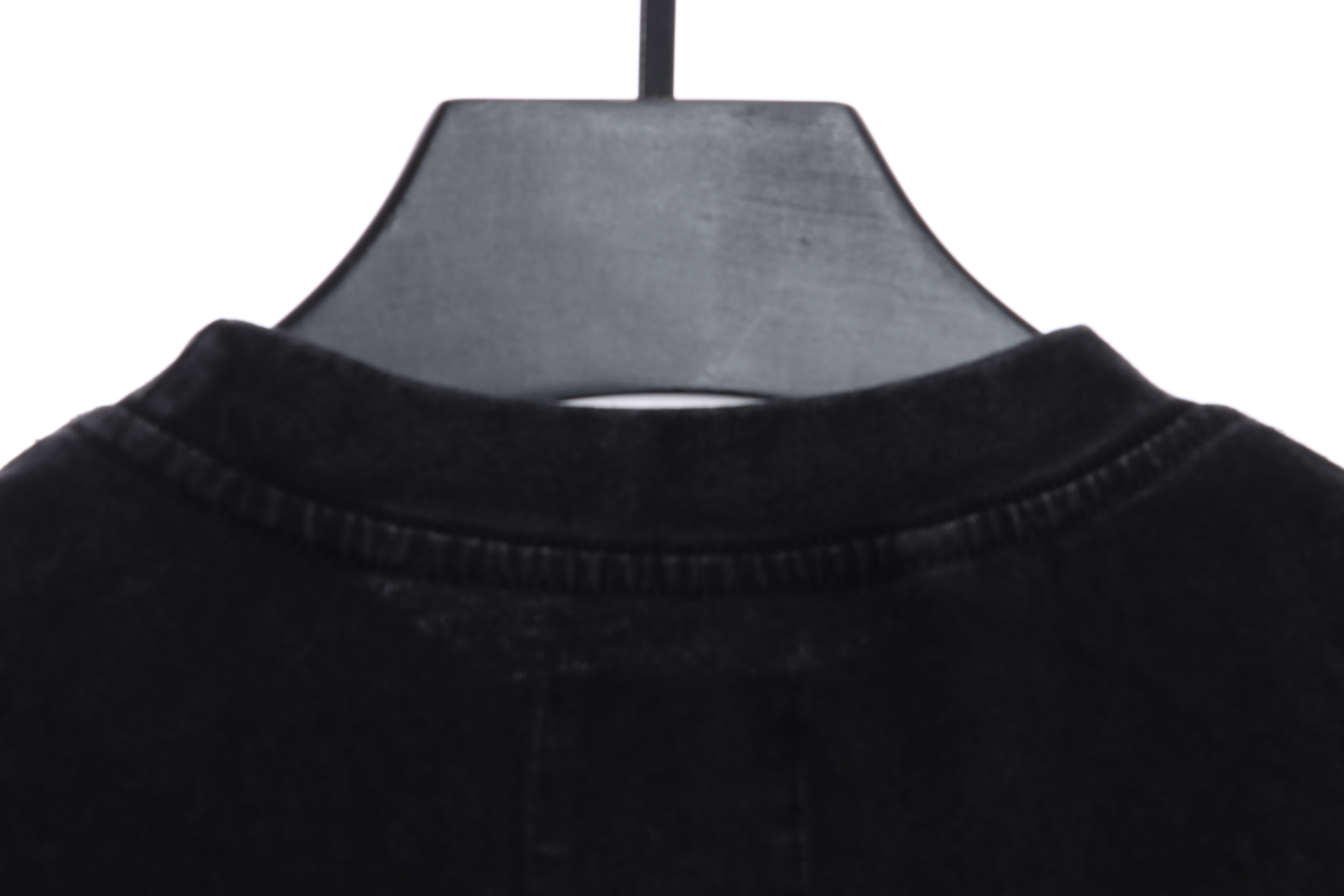 GD retro old slogan short sleeve black