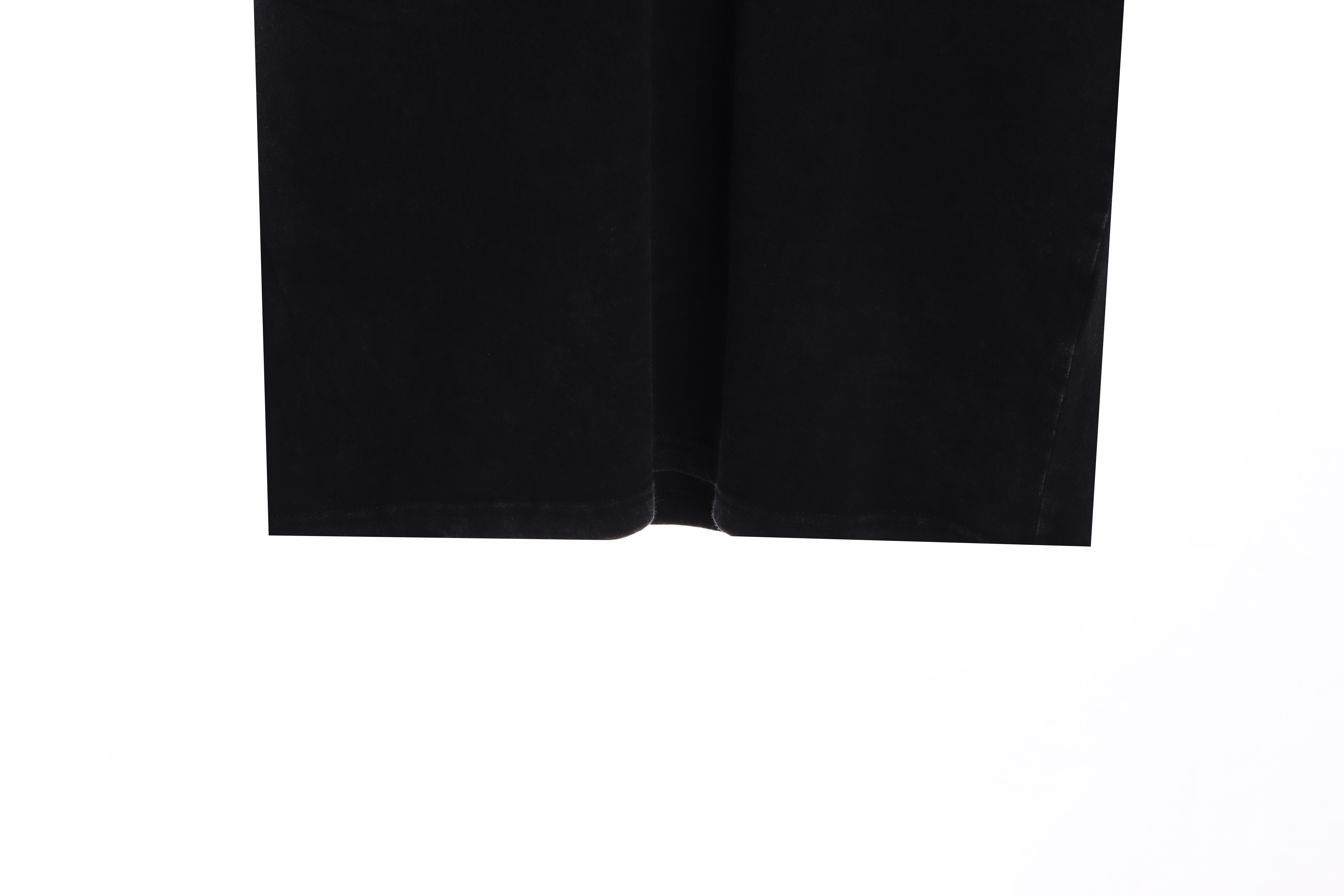 GD retro old slogan short sleeve black