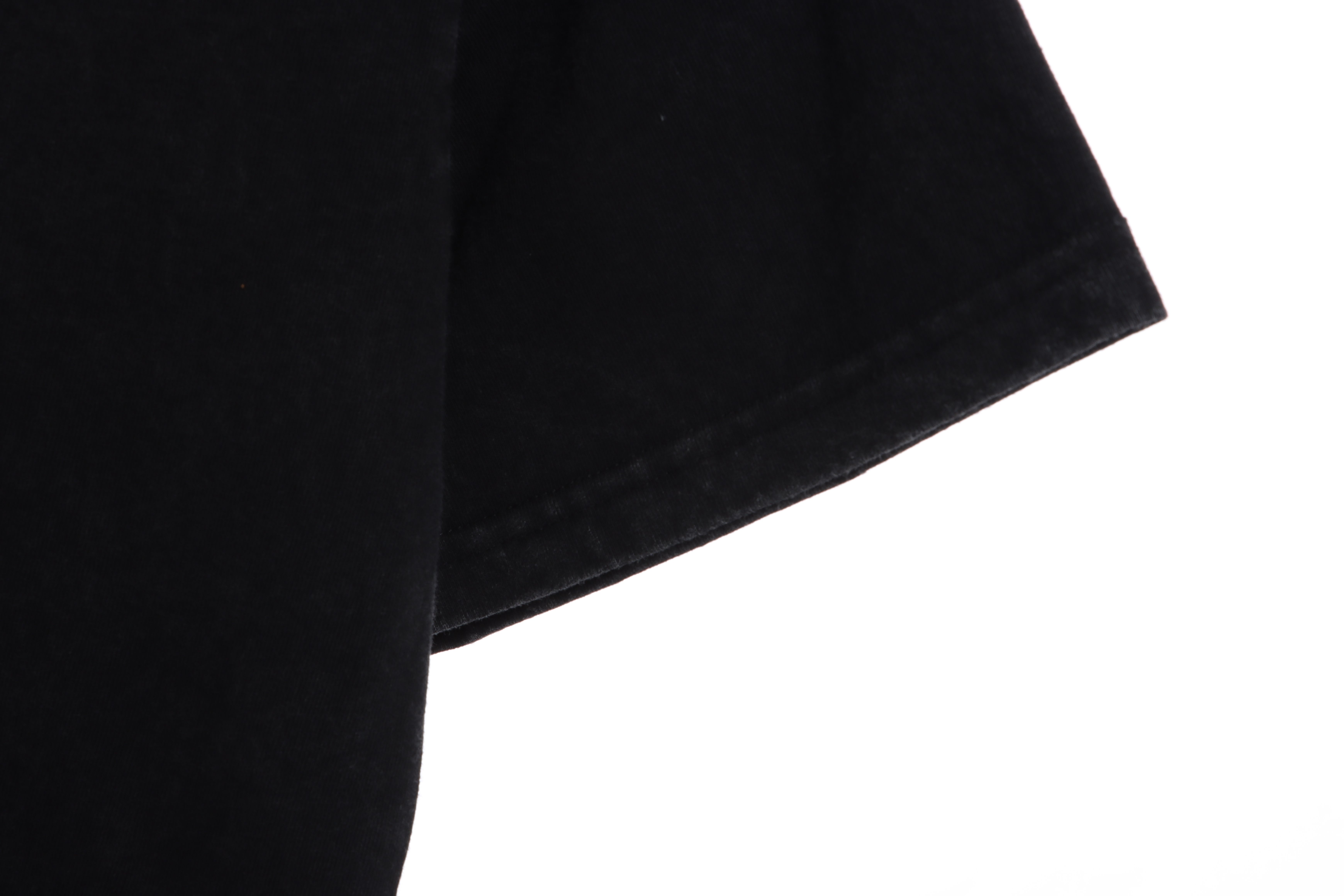 GD retro old slogan short sleeve black