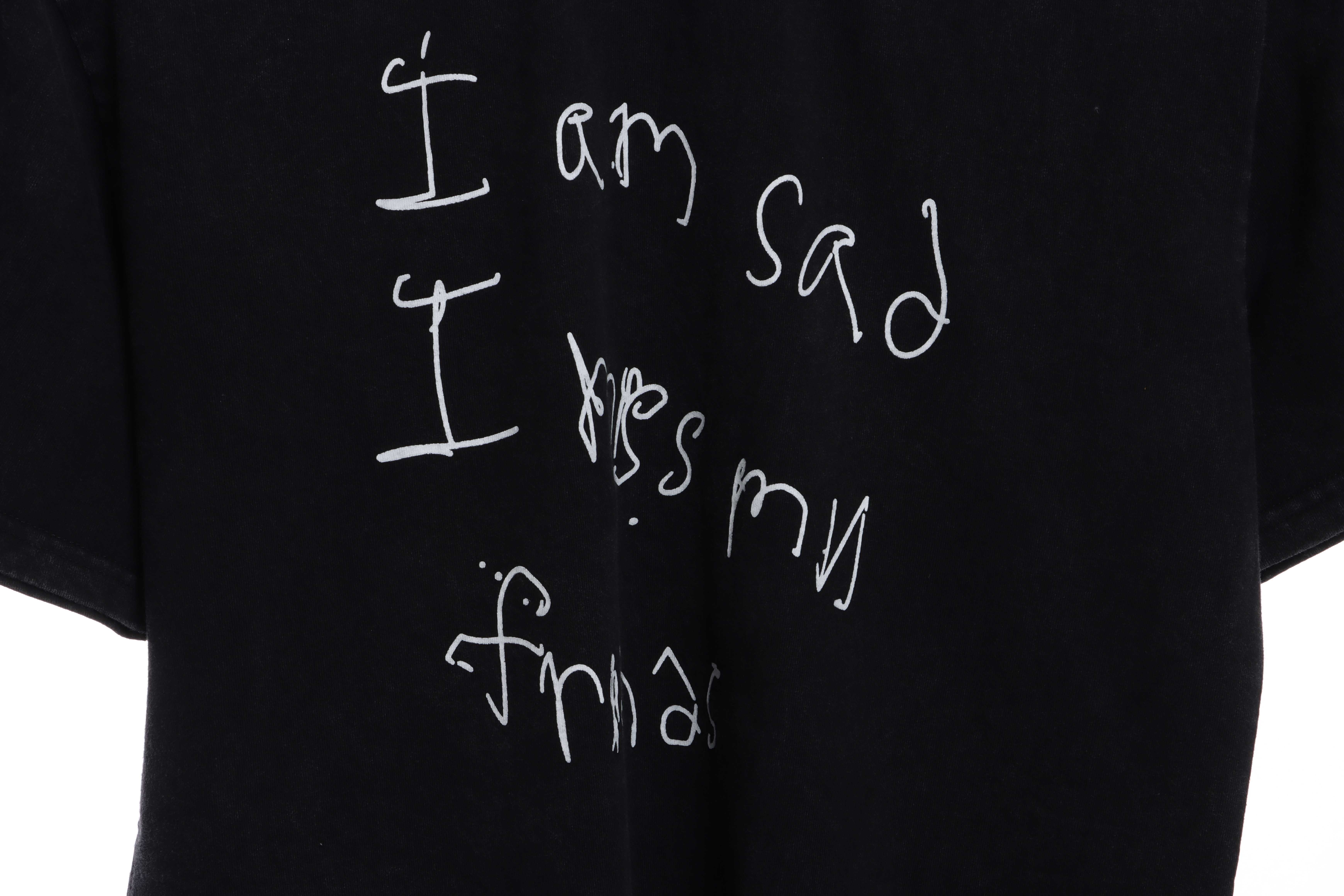 GD retro old slogan short sleeve black