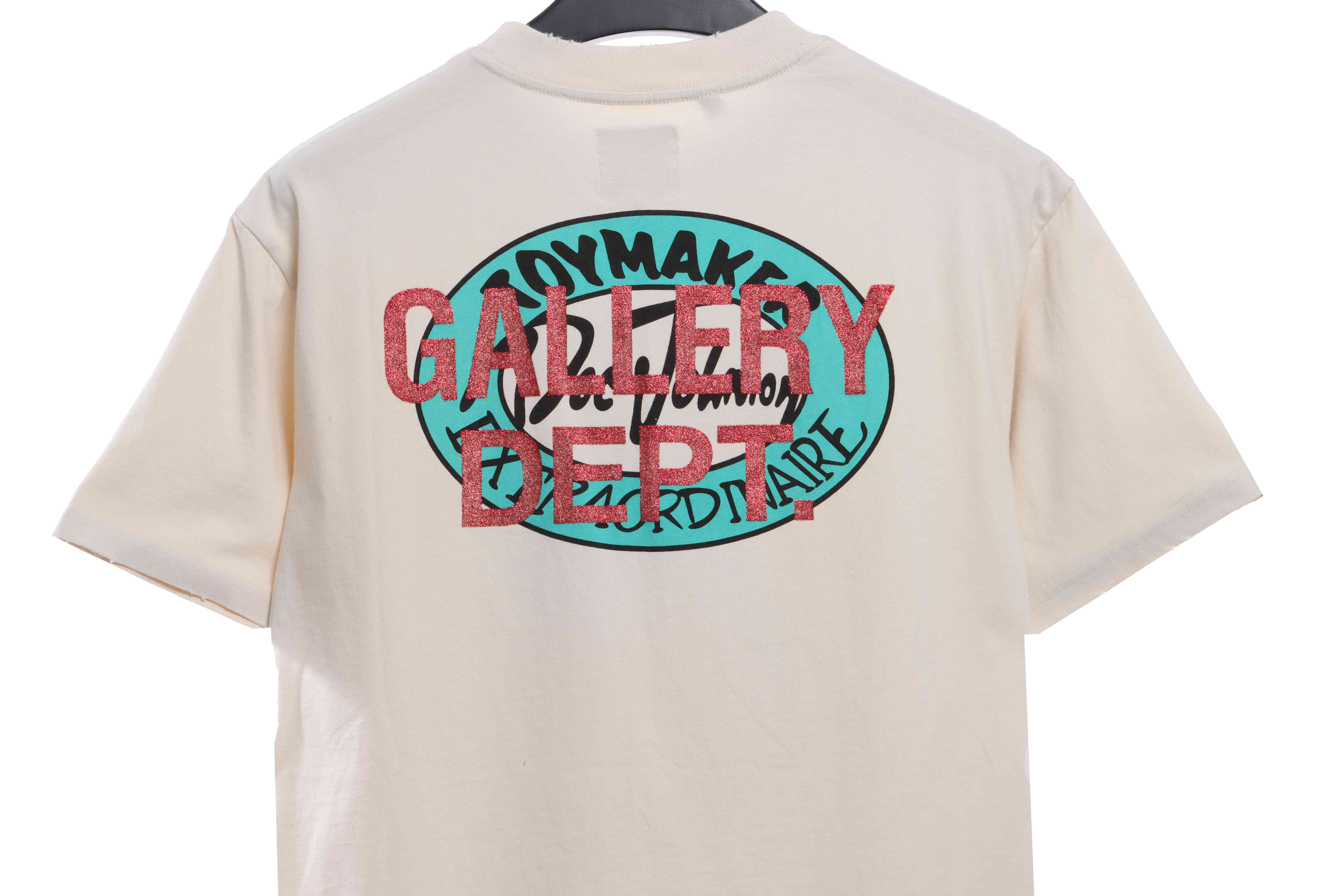 GD tearful eyes pattern short sleeves off-white