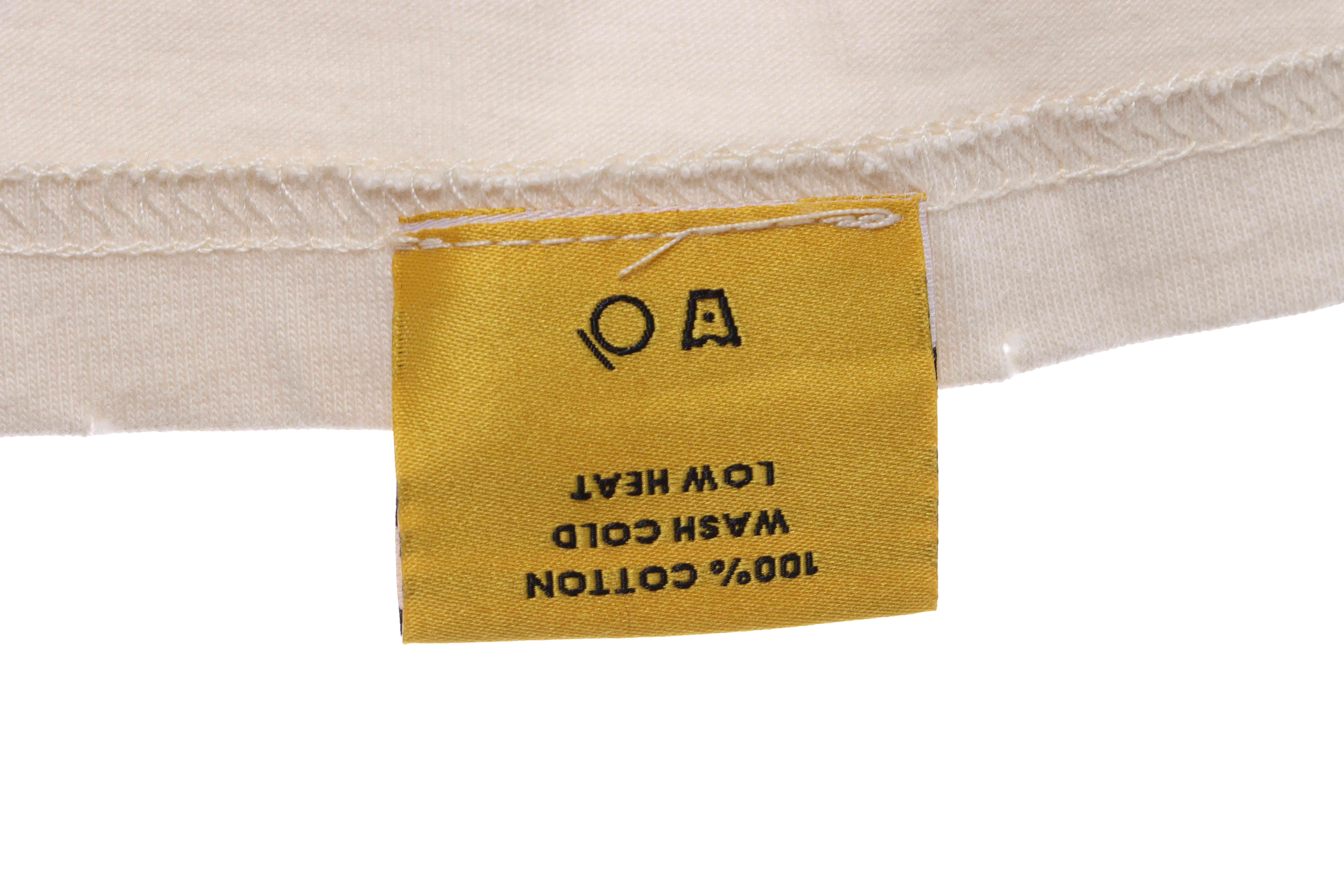 GD tearful eyes pattern short sleeves off-white