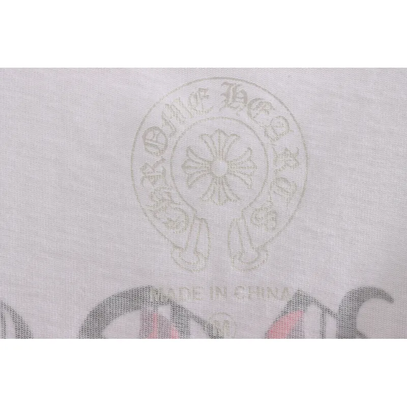 Chrome Hearts Back Holy Sword Overlap Print Short Sleeve White