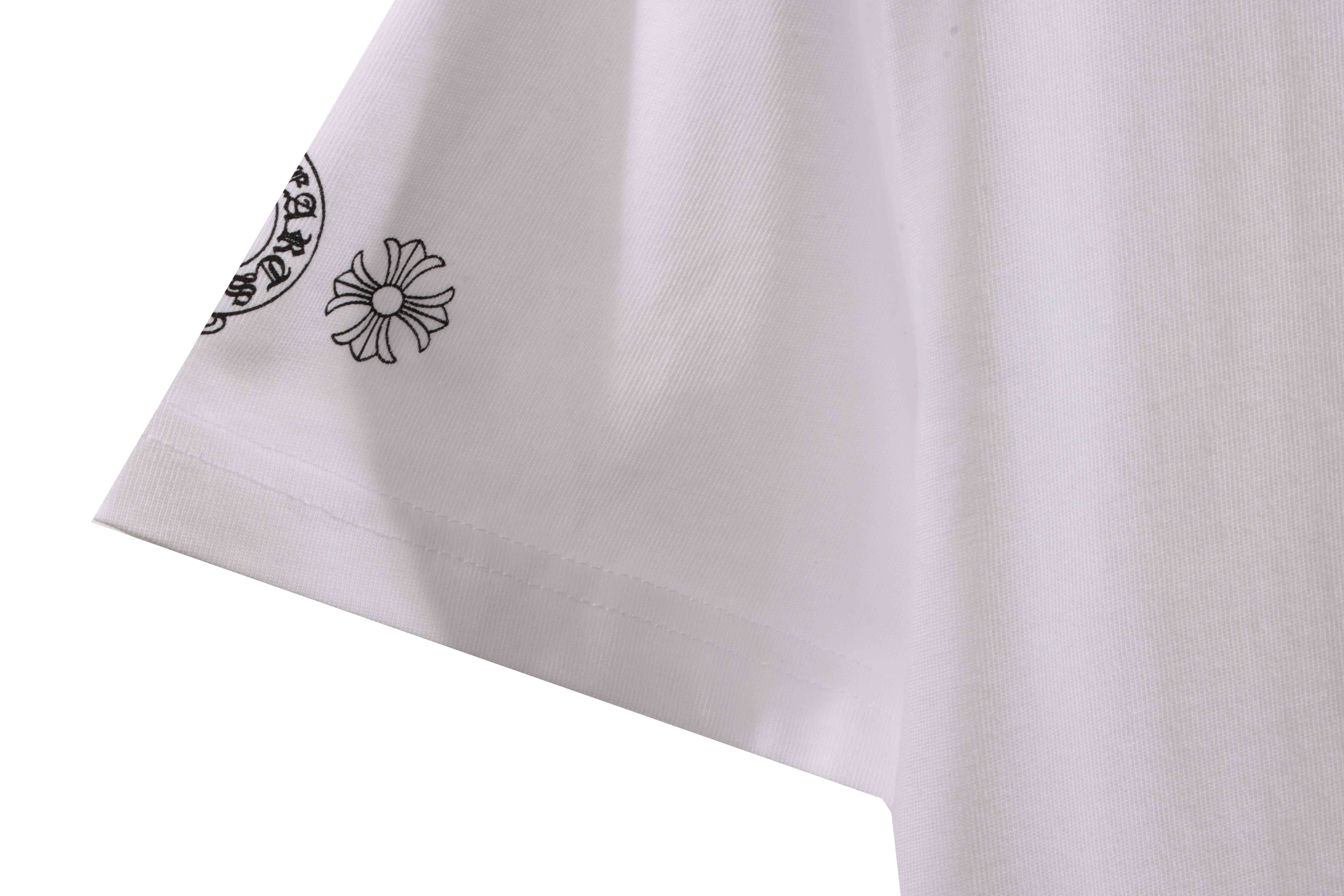 Chrome Hearts Back Holy Sword Overlap Print Short Sleeve White