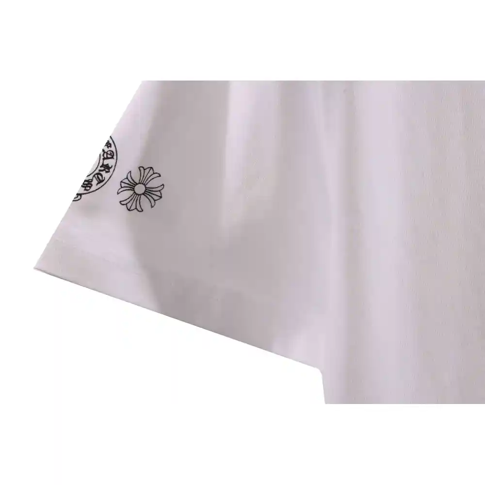 Chrome Hearts Back Holy Sword Overlap Print Short Sleeve White