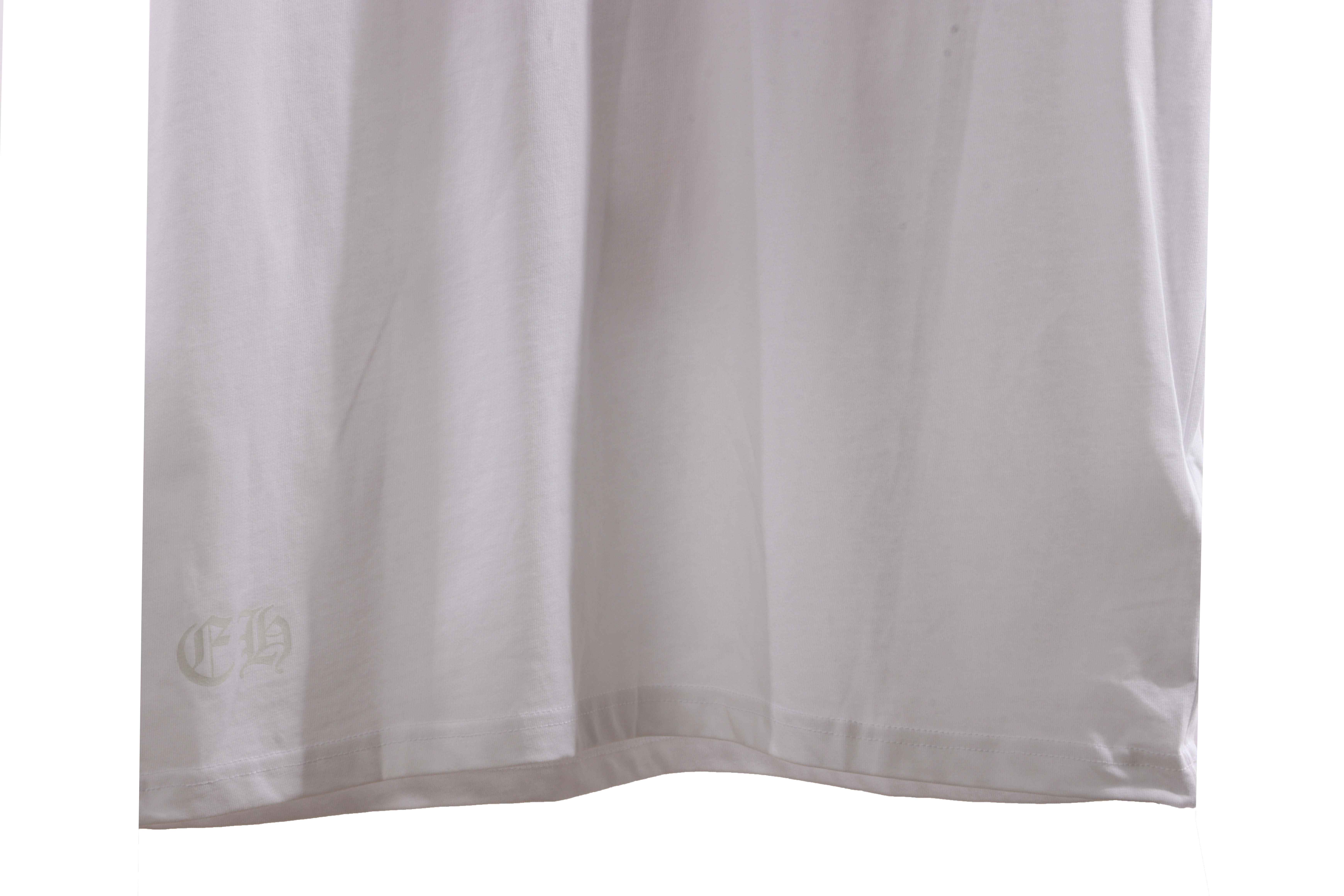 Chrome Hearts Back Holy Sword Overlap Print Short Sleeve White