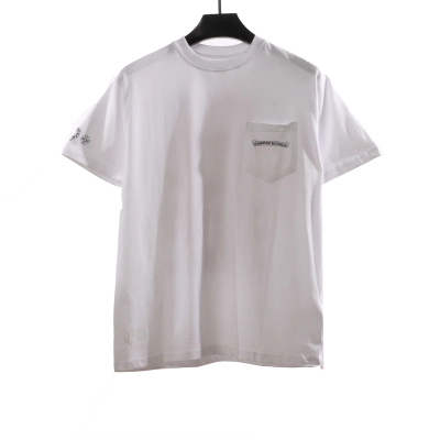 Chrome Hearts Back Holy Sword Overlap Print Short Sleeve White 02