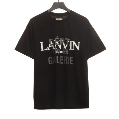 Lanvin co-branded GD overlapping letter print short sleeves black 01