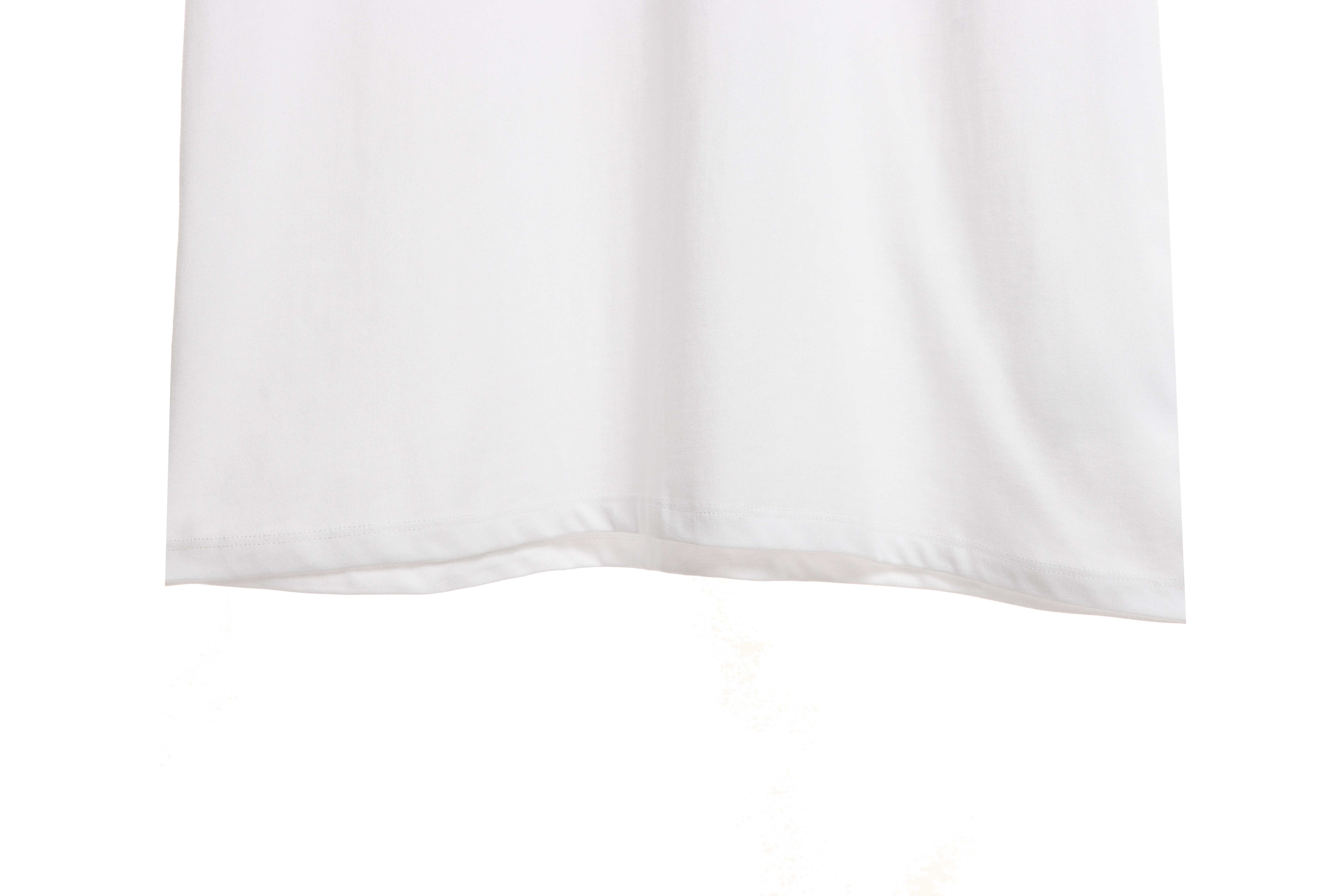 Lanvin co-branded GD overlapping letter print short sleeves white