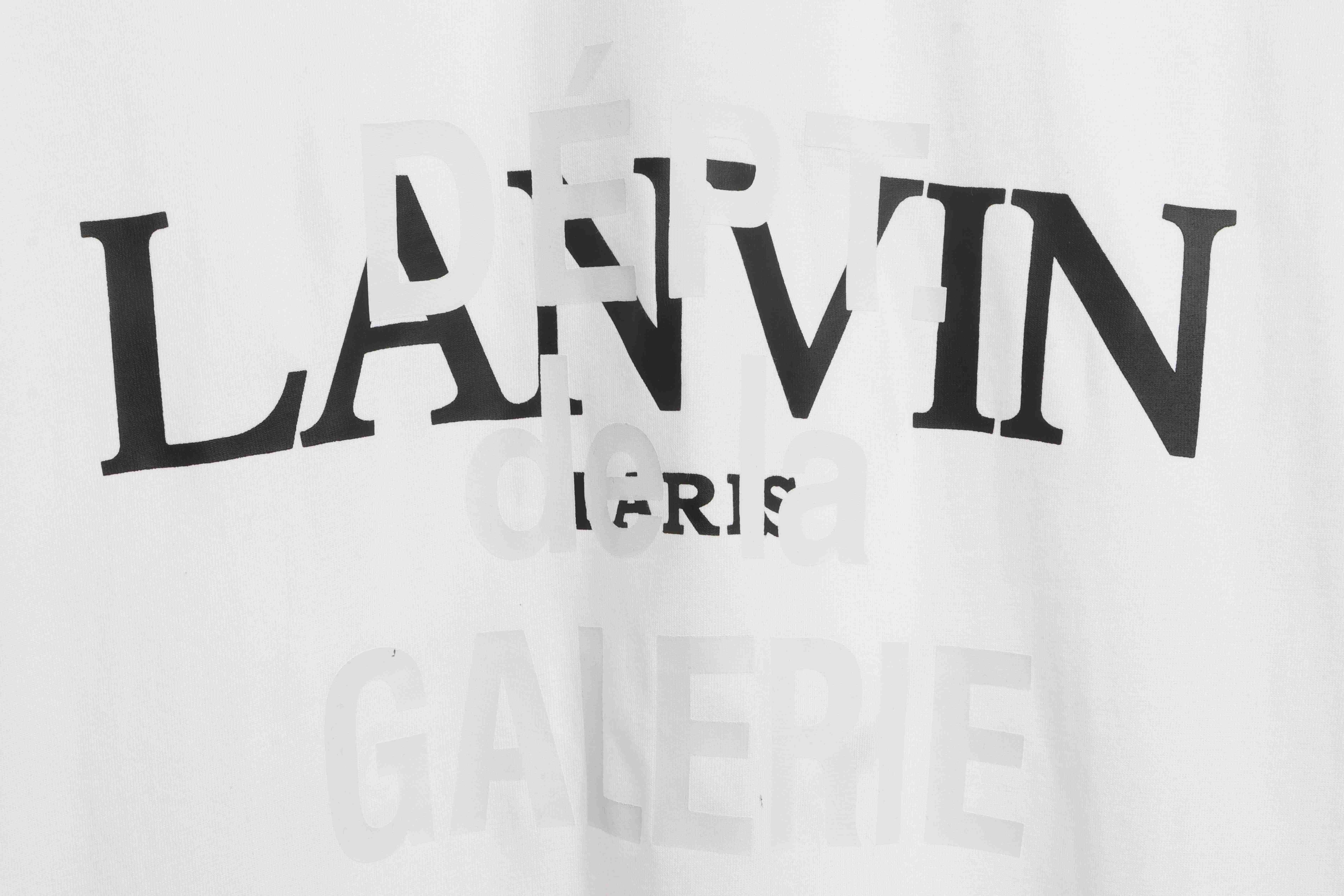 Lanvin co-branded GD overlapping letter print short sleeves white