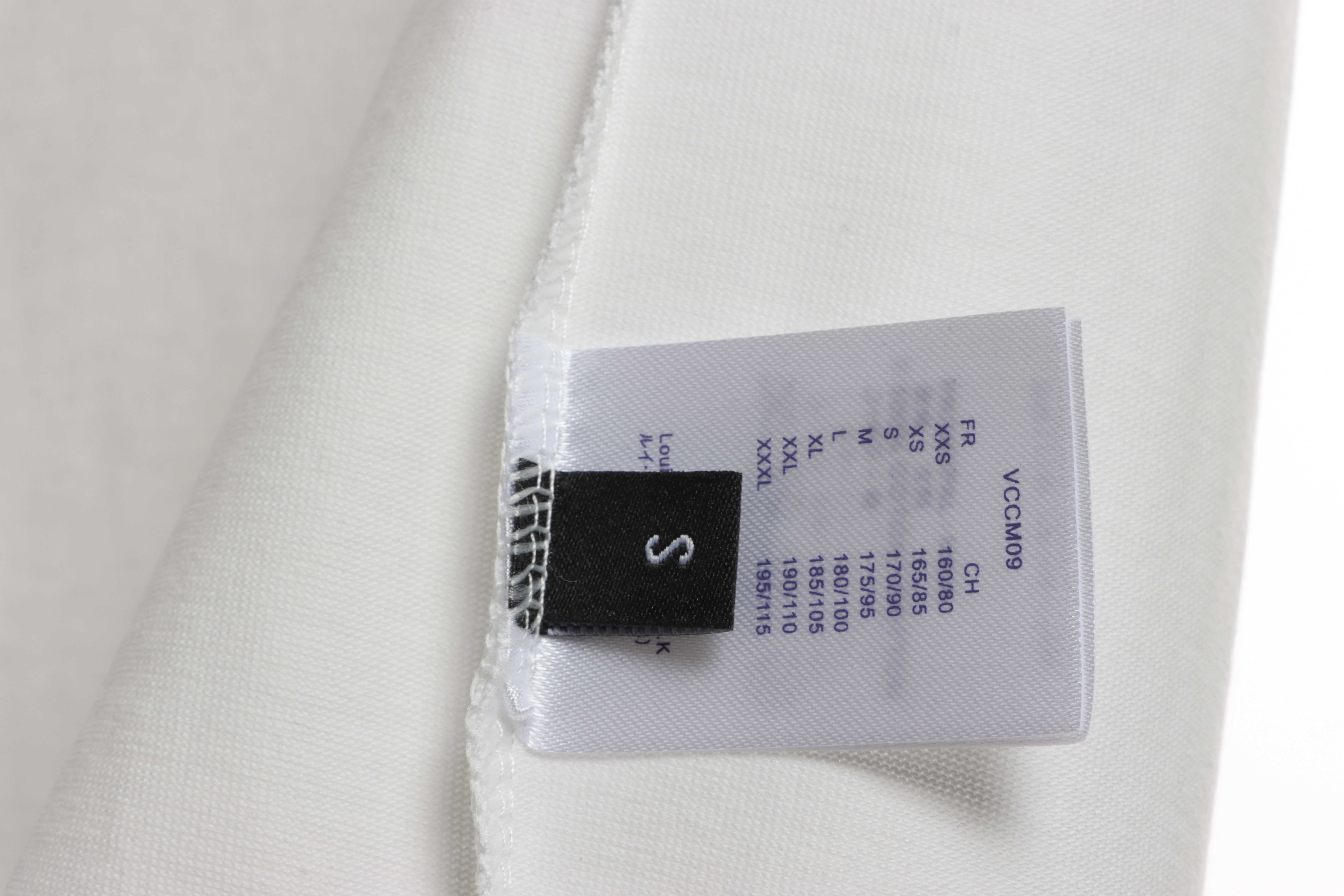 LV co-branded Chrome Hearts patch horseshoe short sleeves white