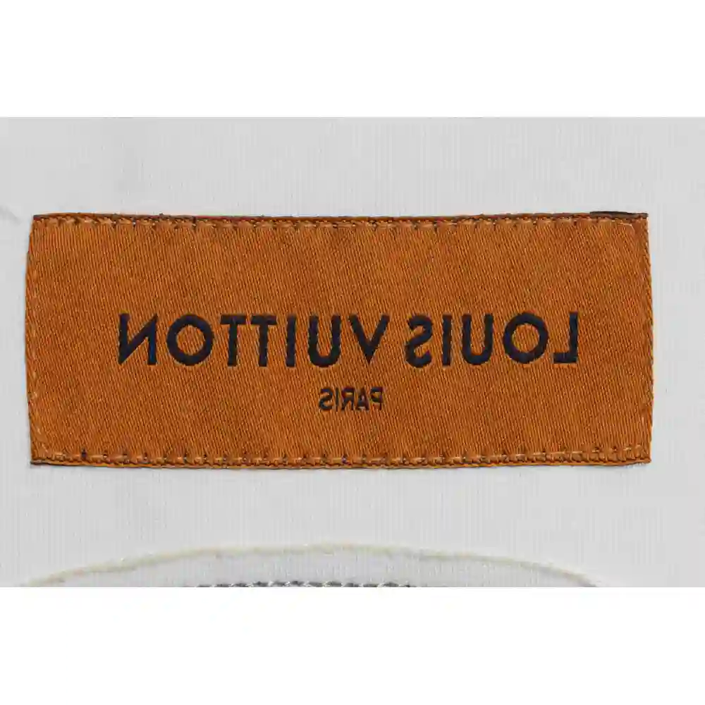 LV co-branded Chrome Hearts patch horseshoe short sleeves white