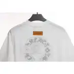 LV co-branded Chrome Hearts patch horseshoe short sleeves white
