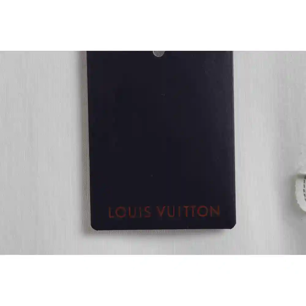 LV co-branded Chrome Hearts patch horseshoe short sleeves white