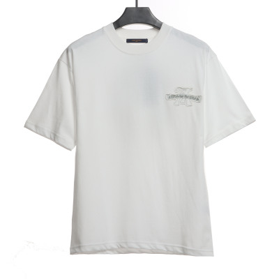 LV co-branded Chrome Hearts patch horseshoe short sleeves white 01