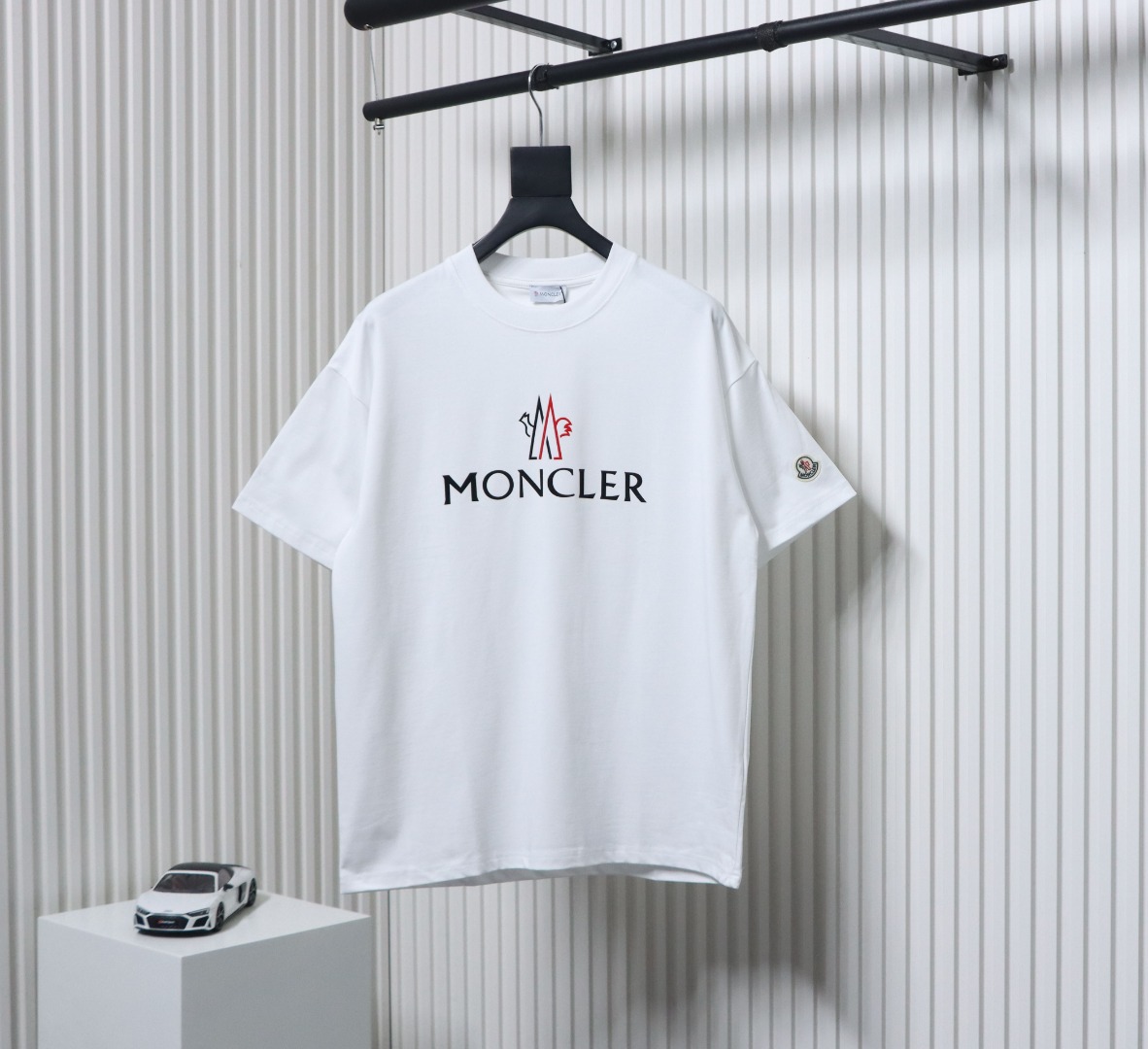 Moncler 2025 Spring and Summer New Short Sleeve T-shirt White