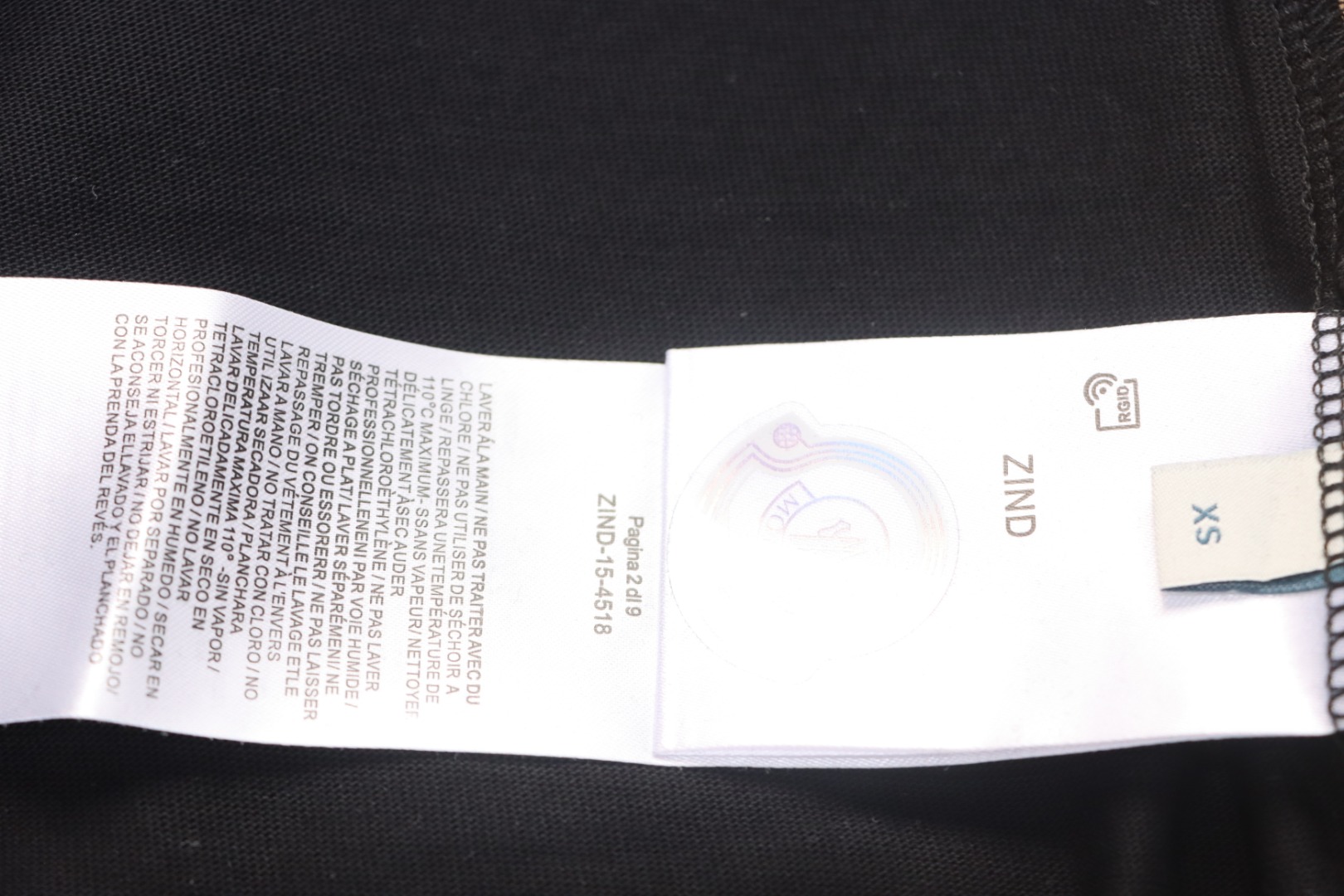 Moncler 25ss astronaut logo short sleeve black