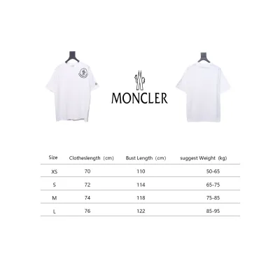 Moncler 25ss chest pressed logo print short sleeves white 02