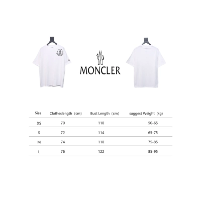 Moncler 25ss chest pressed logo print short sleeves white 02