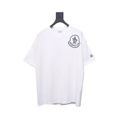 Moncler 25ss chest pressed logo print short sleeves white 01