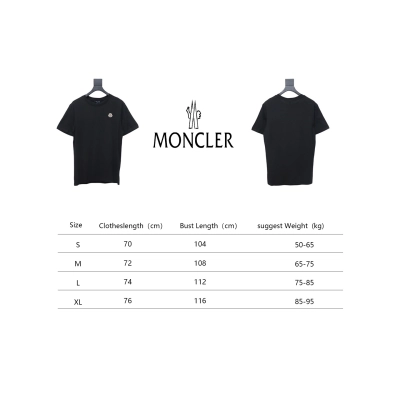 Moncler 25ss classic chest logo short sleeve white 02