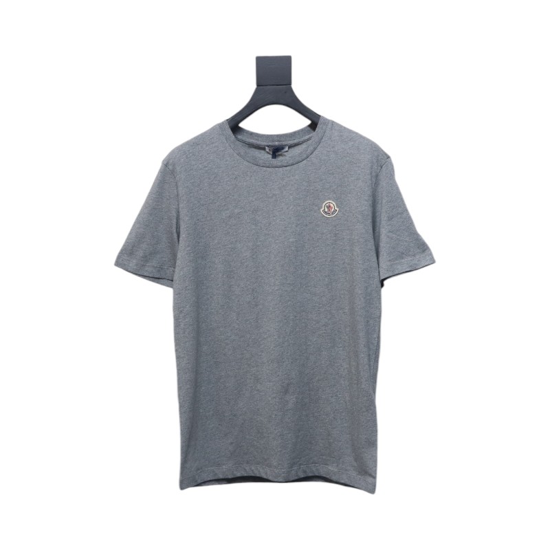Moncler 25ss classic chest logo short sleeves grey