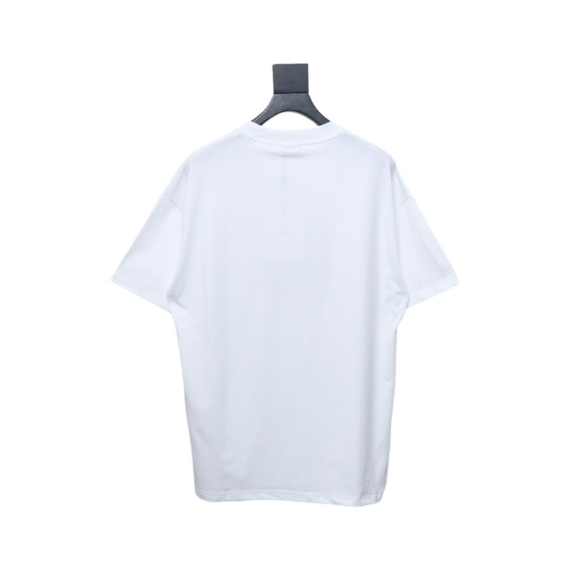 Moncler 25ss embroidered logo short sleeve white