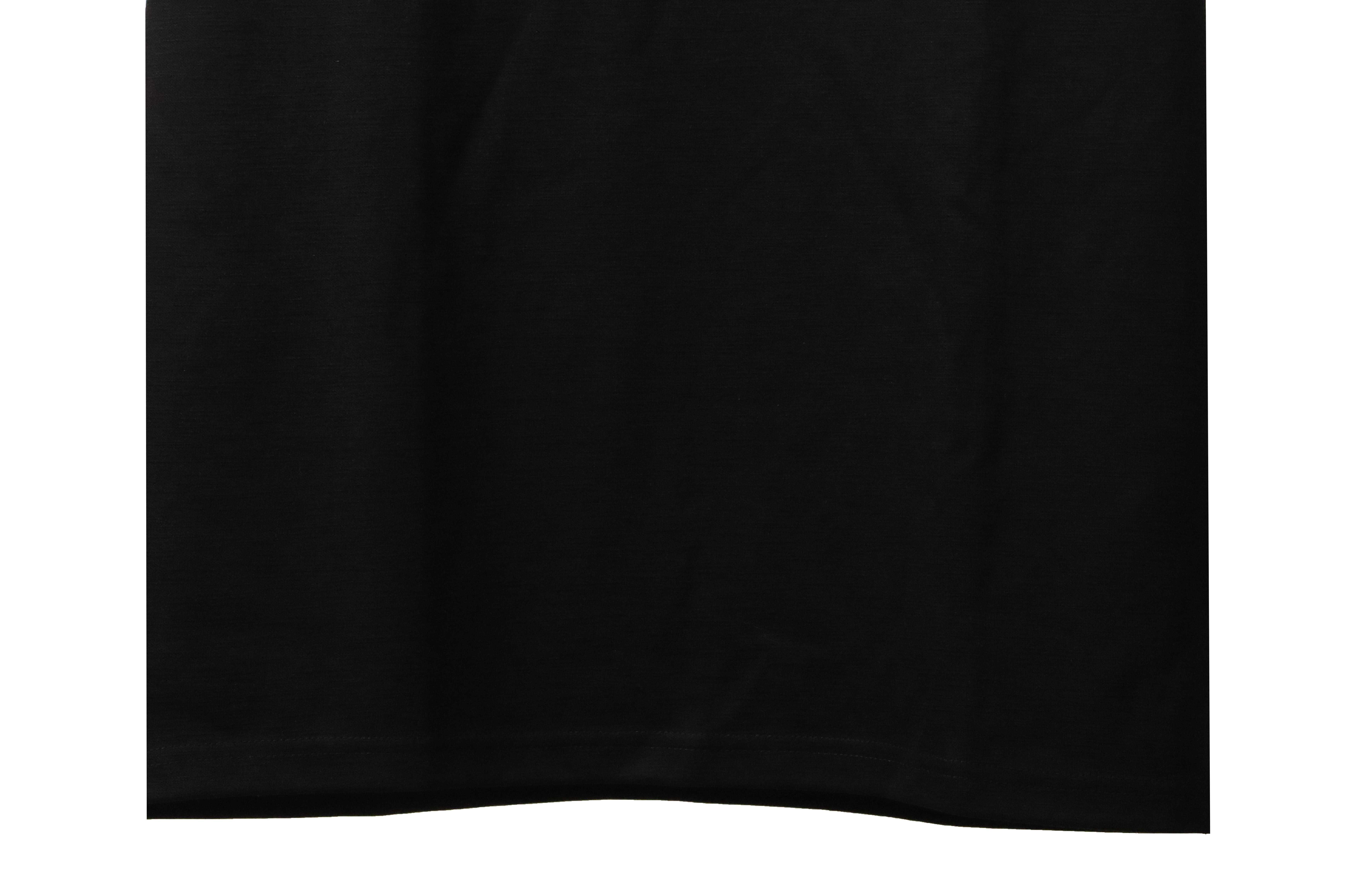 Moncler basic letter print short sleeve black