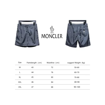 Moncler Classic Pocket Logo Woven Shorts Grey 02